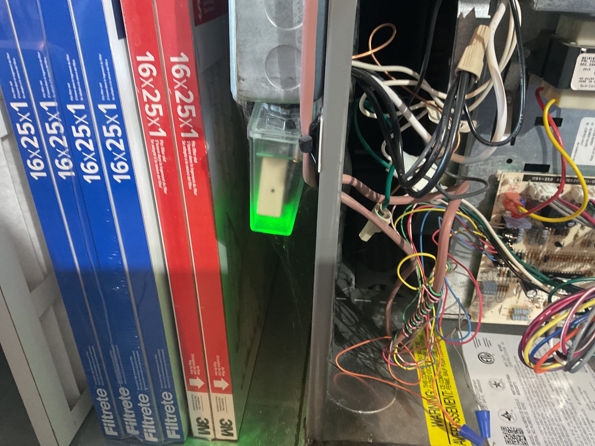 Performed precision heat tune up on 2020 Rheem gas furnace. 16x25x1 air filter is ok. Checked all electrical connections and components. Checked temperature rise. Washed out condensation trap. Inspected burners and checked gas pressure. Performed combustion test. Provided estimate to install uv bulb foe evaporator coil. Gas furnace is working properly at time of service. 