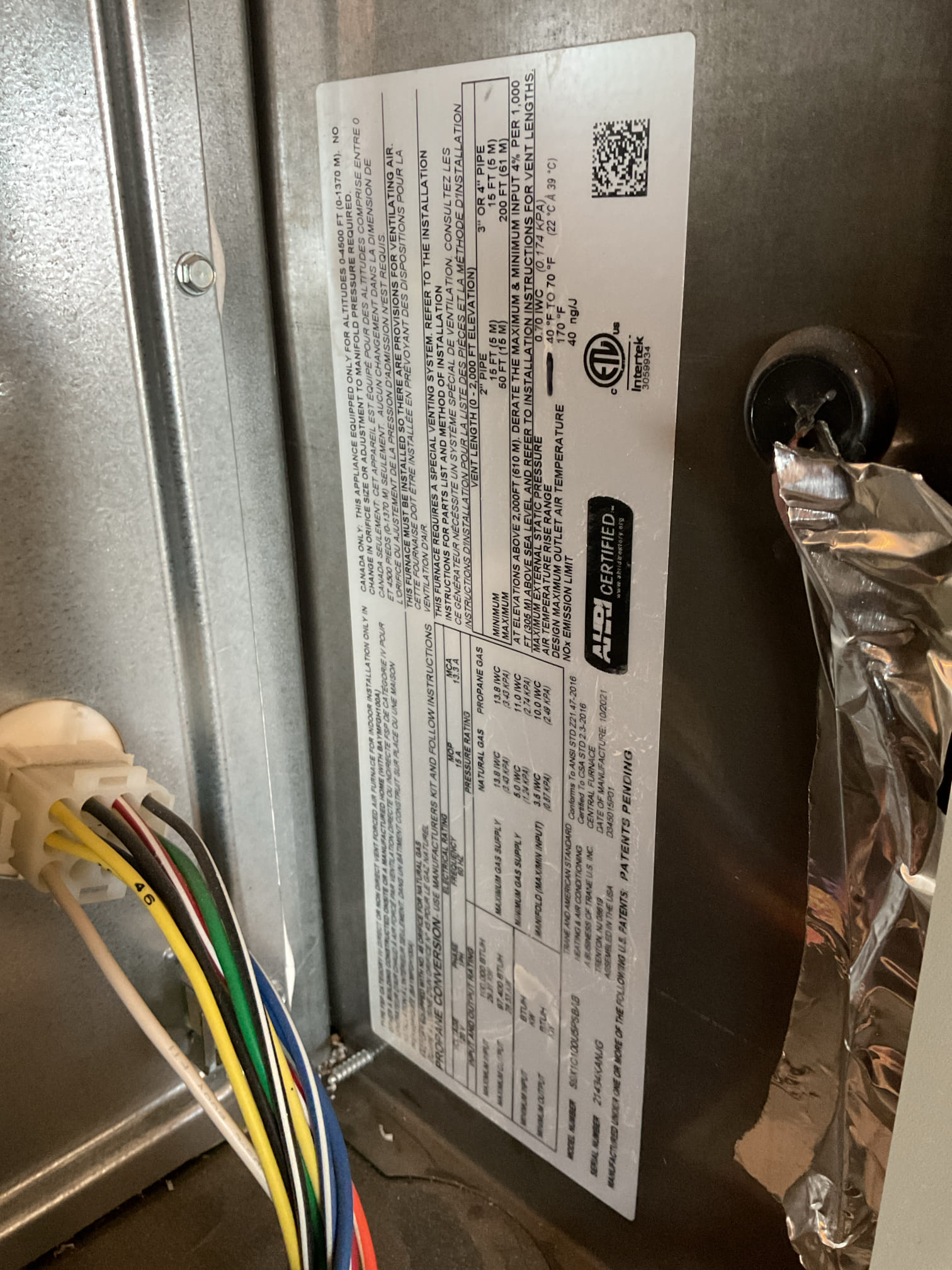 I arrived to the customers home to service their 4 yr old 90% American standard gas furnace system. 
I started with checking the air filter and replaced , the filter size is 16x25x1. I checked all my electrical connections and voltages. I inspected and tested the  burners , flame sensor and the igniter. I water tested all tubing and hoses. I inspected the exhaust and fresh air pipe for restrictions and bellies. I inspected the inducer and the blower motor operation. I checked and tested for combustion and took temp rise splits at the return and the supply. Everything is running good , newer system.