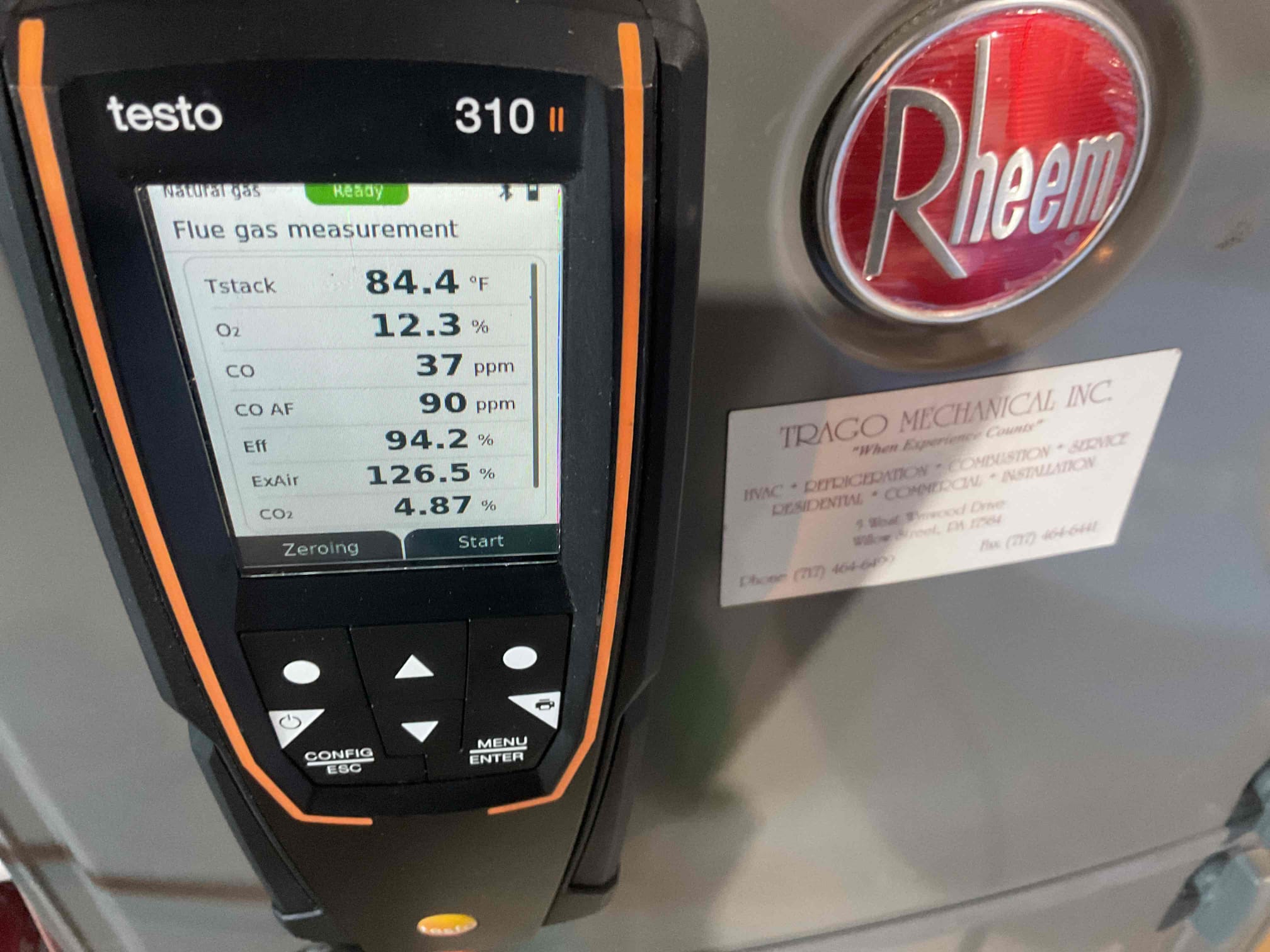 When I arrived homeowner had found out that his furnace exhaust had frozen over he had already cleaned away the ice furnace was locking out on a code 3 pressure switch code. He wanted me to perform a tune up on the furnace so performed precision heat tune up on 2014 Goodman gas furnace.  Homeowner just replaced 16x25x5 air filter. Checked all electrical connections and components. Cleaned flame sensor. Checked resistance of hsi. Found that pressure switches may be also corroding internally, homeowner to replace. Made sure drain tubing was all open. Performed combustion test. Gas furnace is working at time of service. 