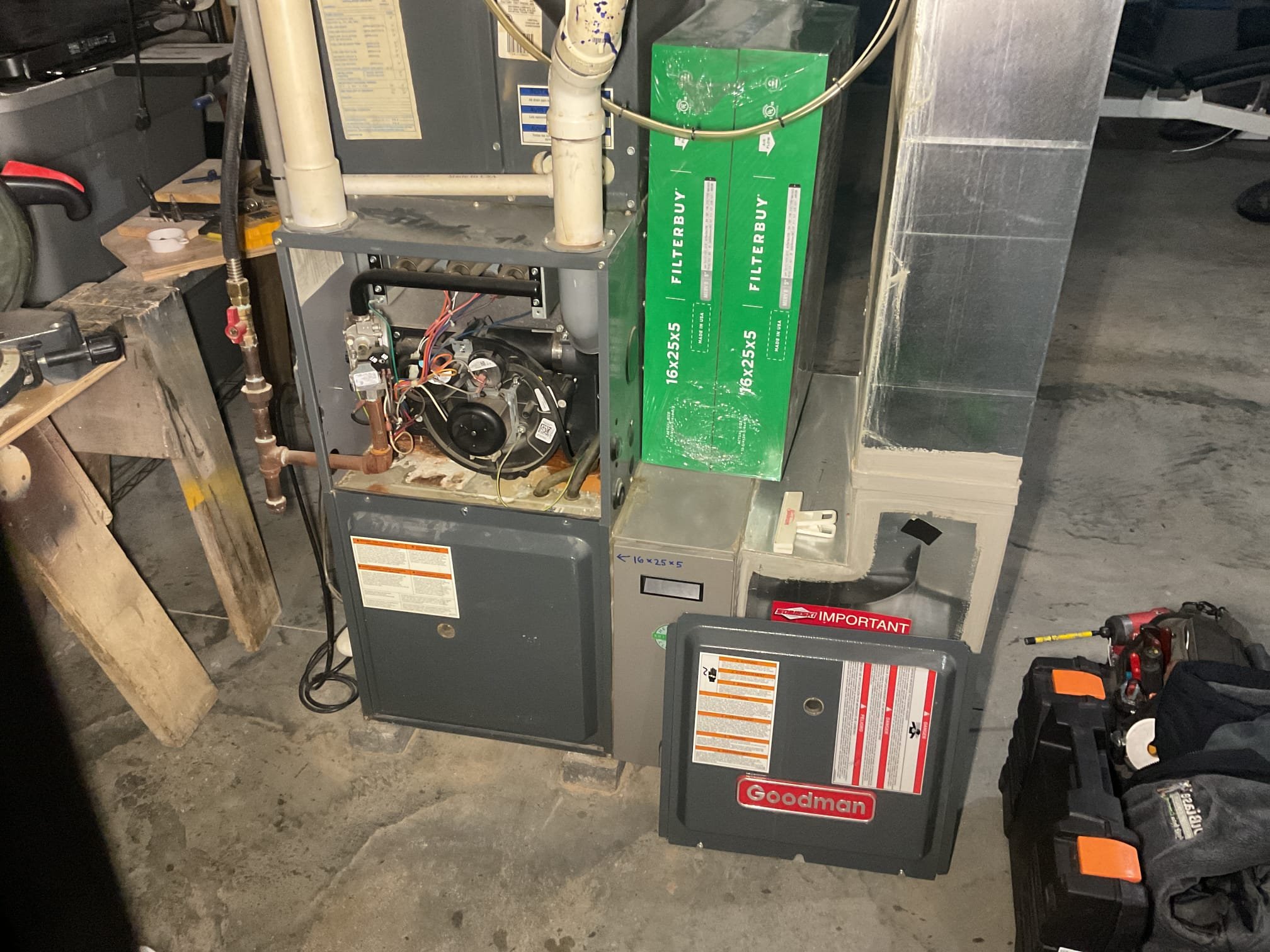 When I arrived homeowner had found out that his furnace exhaust had frozen over he had already cleaned away the ice furnace was locking out on a code 3 pressure switch code. He wanted me to perform a tune up on the furnace so performed precision heat tune up on 2014 Goodman gas furnace.  Homeowner just replaced 16x25x5 air filter. Checked all electrical connections and components. Cleaned flame sensor. Checked resistance of hsi. Found that pressure switches may be also corroding internally, homeowner to replace. Made sure drain tubing was all open. Performed combustion test. Gas furnace is working at time of service. 