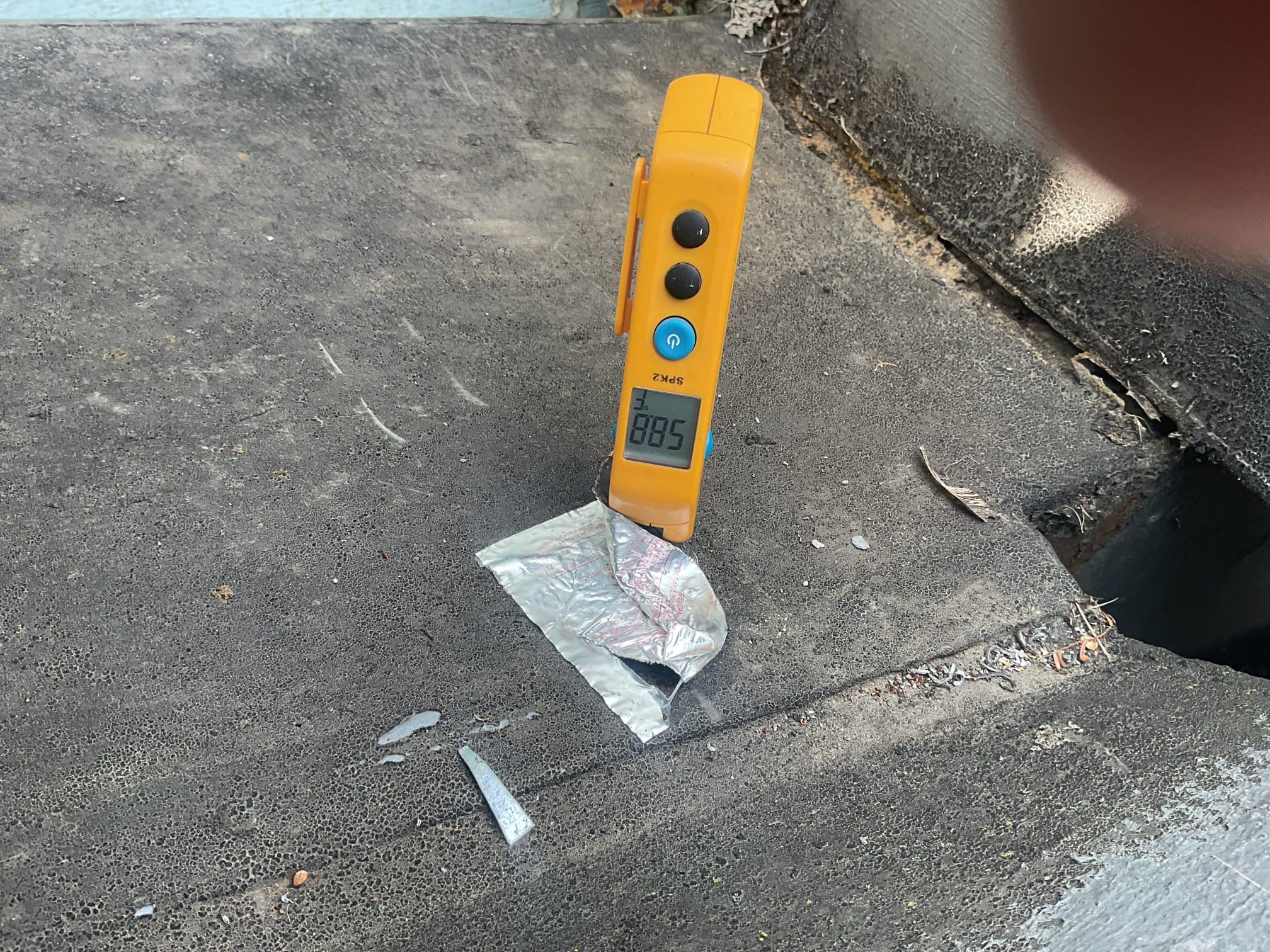 Fully assessed no heating situation. Found compressor running and both fan motors running when I arrived. R-32 refrigerant pressures on 2025 Goodman package unit were 226/57, very good. Home temperature inside was only 54 degrees. Took open panels on system and found 50 amp breaker for strip heater was tripped, checked over all wiring and connections, all looked ok. Reset breaker and tested 5 kw it was 21 amps. Supply temp with kit and compressor running was 91 degrees. Temperature went from 54 degrees to 57 degrees while I was on site. Set thermostat to 65 degrees and told tenets to try to keep it at one set temperature. At this point do not know why breaker had tripped. Goodman package heat pump is working properly at time of service. 