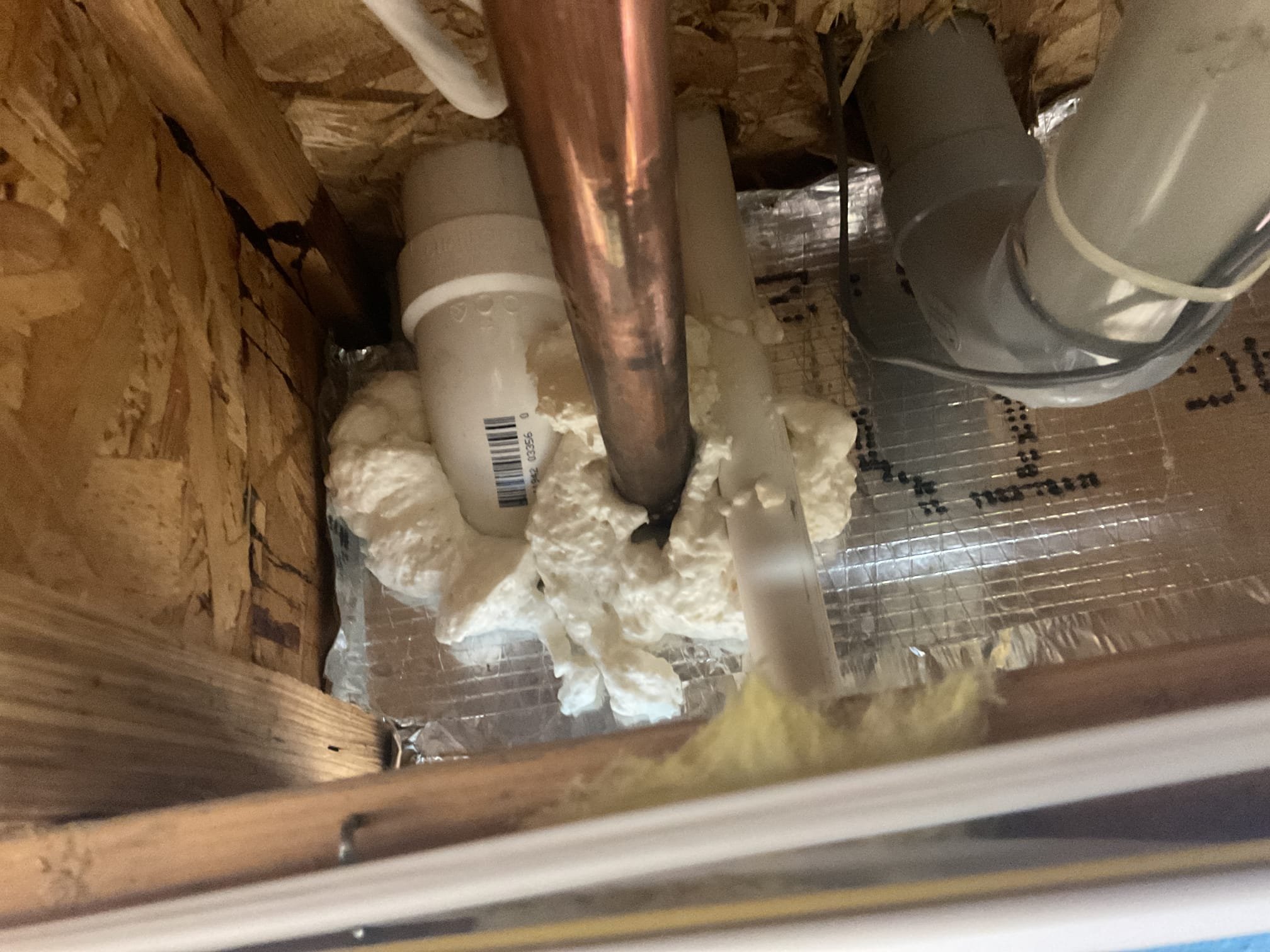 Installed new carbon filter and removed conventional air filter. Also spray foamed around piping in return bay. They will let us know if the carbon filter does the trick. System is working properly at time of service. 