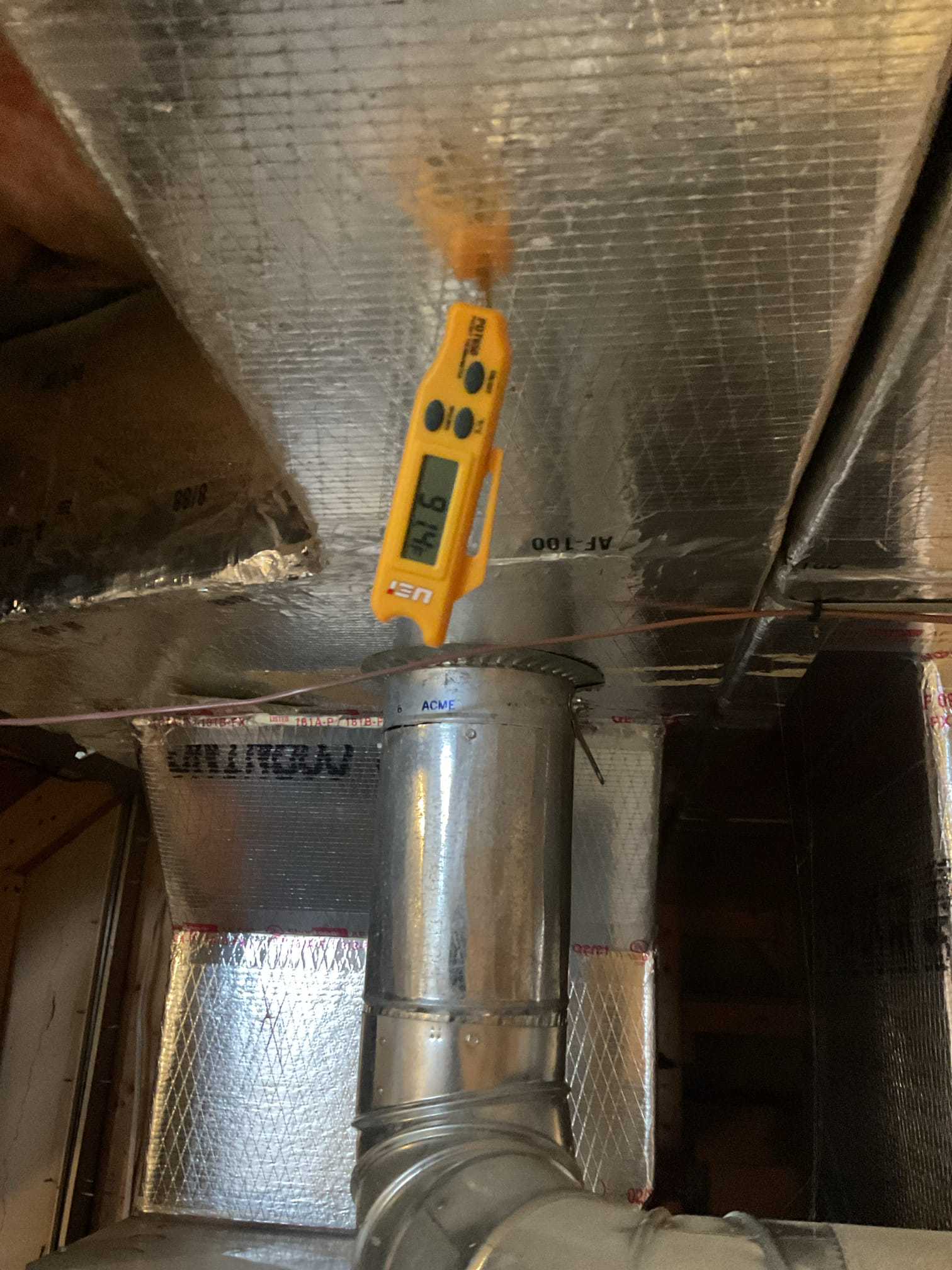 I arrived for a heat pump not keeping up with temperature. I started downstairs at the air handler. I had a 64 return and a 92 supply heat pump was running only but auxiliary was not running. I opened up the air handler. The board had a (E0) code. Which is a EEPROM malfunction. I checked all my connections and reset the system for 10 min . I turned the system on and the thermostat read heat 2 which is the auxiliary heat kicking in with the heat pump now my temperature went from 92° supply to 119° system is back up and running again. I did put a call into carrier for them to call me back . so I collected for my time and diagnosis for today. 