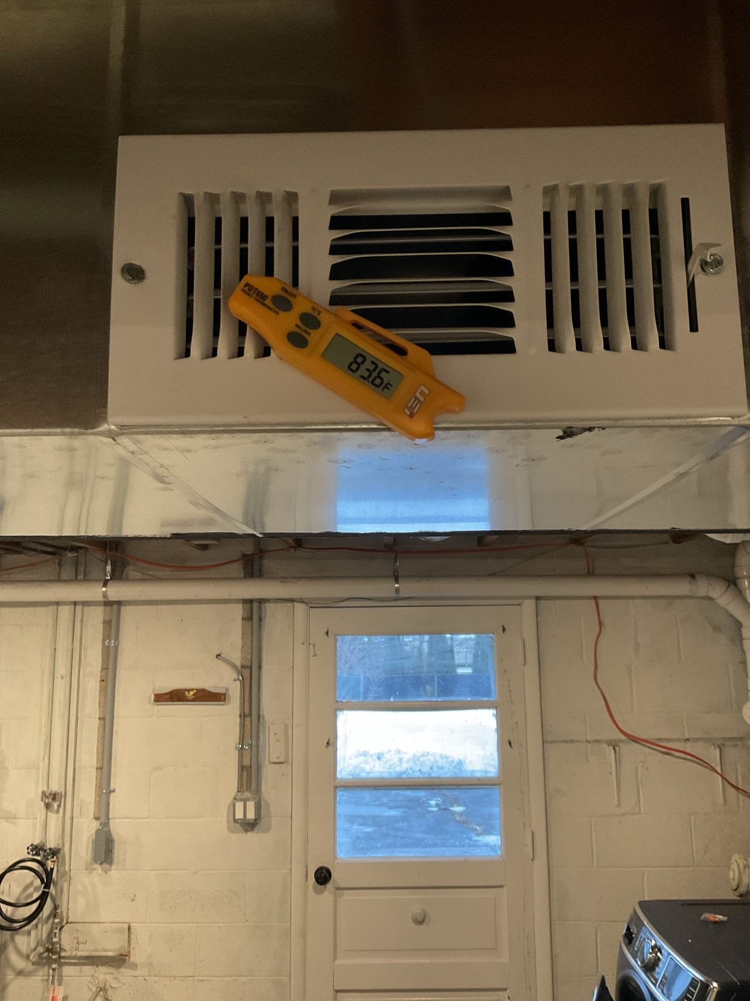 I arrived to the customers home for the heat, not keeping up. When I got into the home, it was 57°. Heat up was running at 67 heat pump temperatures found good I had 92° supply and 57° return. When testing electric heat it never initiated. I checked electric heat package at the air handler wiring looks good. High voltage connections are good. I went up to the thermostat and checked the wiring connections. Found the W-2 wire was connected in the wrong terminal, I fixed and moved the wire to the right terminal spot . I retested the electric heat and the auxiliary works . I brought my within 1° and my heat pump ran and moved the temperature up more and the auxiliary came in with the heat pump is back up and running again. I did let the customer know that the heat pump is oversized for the home and the ductwork needs to be i Increased . I collected for 268.62 for today. 