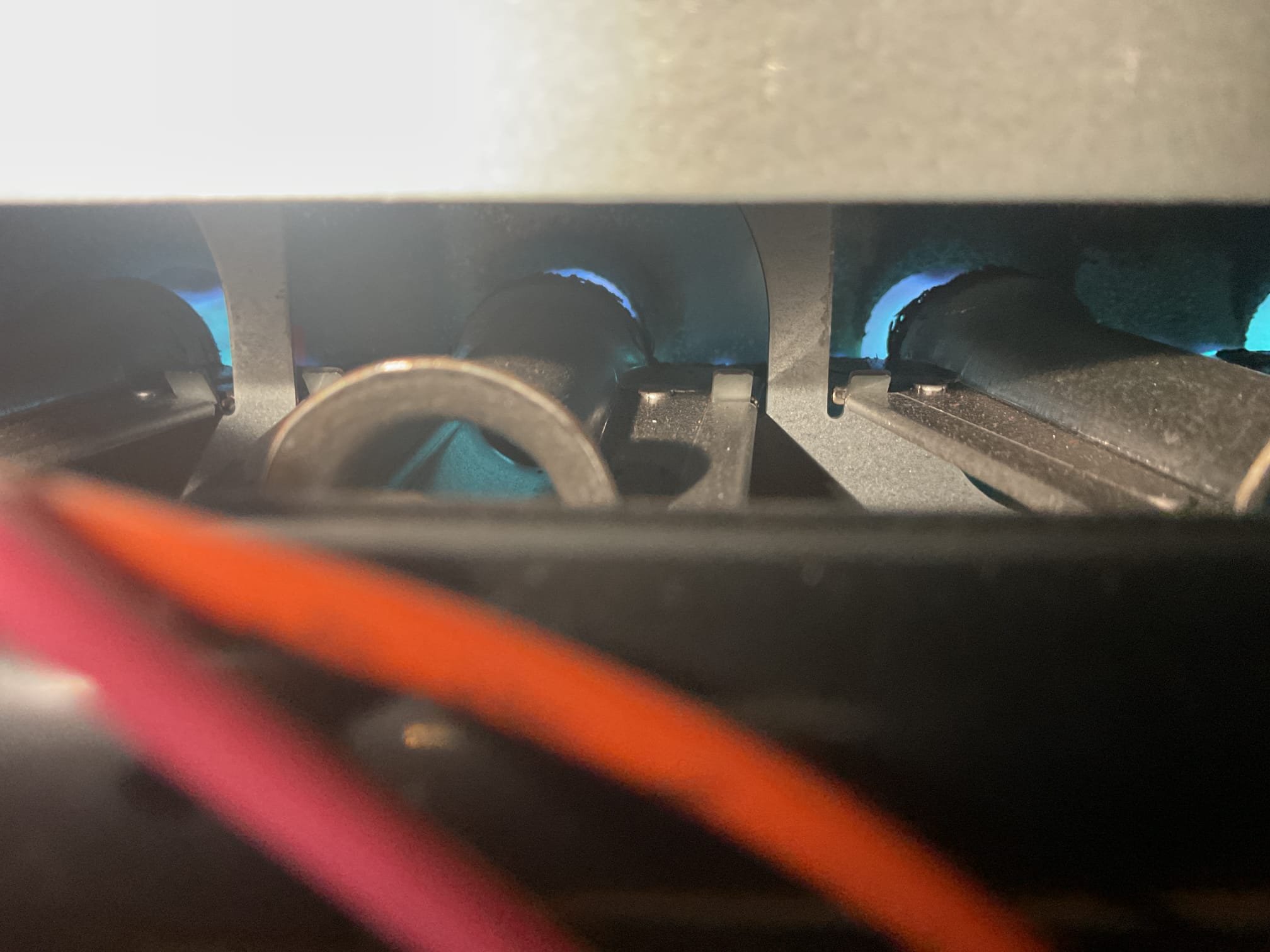 Fully assessed no heating situation. Found when I first walked in several of the 1st floor vents were blocked with magnetic covers. Explained to homeowner that this can create high limit issues on the furnace and can cause a lot of wear and tear on the heat exchanger. Went down in basement and found furnace running. Checked temperature rise it was 51 degree rise. Took off furnace cover and found burners are the o.e.m. Galvanized burners and are very rusted and corroded enough that it will cause inconsistent light offs. Recommend up grading to stainless steel burners. Performed combustion test.