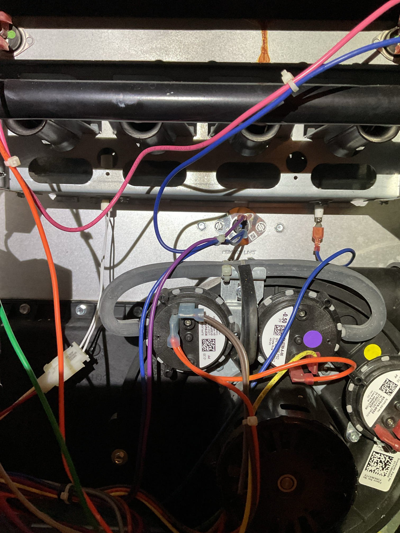 Customer has no heat on a 4 yr old 95% Amana furnace . On arrival I talked with the customer and she had said it would run and shut off and run for a bit and then shut off and then it wouldn’t come back on. I came down to the furnace, and it had an error code EE0 which is an ignition tried multiple times . The System is L.P. Gas, I found she has 10” of w.c. Coming in for her propane. I looked at my burners and they were very dirty. I quoted a price for cleaning the burner tubes . She approved the cleaning. I’m also going to give her an estimate for new (4) stainless steel burner tubes. I tested the equipment it’s back up and running at this time . 