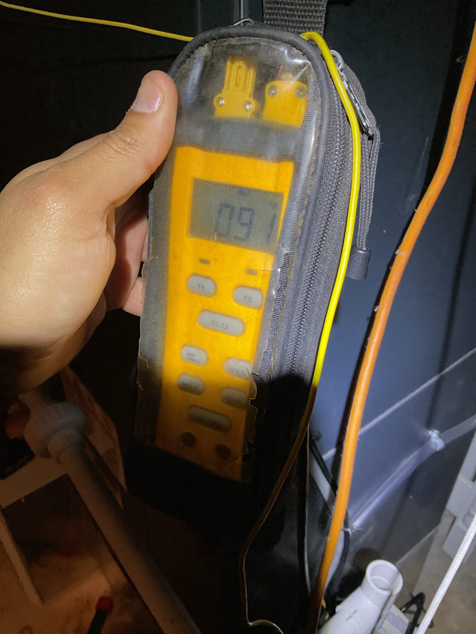 Luis 1-23-26 Customer called in for heat pump not keeping up during cold days. Trane fully communicated heat pump. Check  error codes history on the unit I tested heat pump check refrigerant pressures temperatures. Everything is working good with the heat pump 413 air filter. It’s super dirty. This is probably why unit had some high temperatures error in past error history. Hi Dan tested back up heat 15 KW I noticed that the electric heat was only running at 5K after doing investigation found out during the installation. The other 10 KW was never connected to the unit and thermostat was not set up for 15 KW. I provided estimate to corrected this actions. Customer approved repairs. I connected the other 5K bank to the sub panel and fully set thermostat to 15 kw back up heat, I locked out electric heat at 40 degrees. Test system operation ok. 
Reconnect 5KW to electrical subpanel and reconfigure thermostat for 15 KW back up heat.
Customer will replace filter 
I did inform customer about 