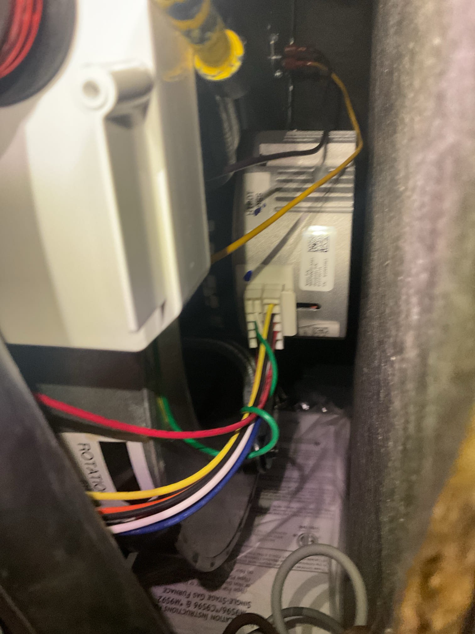 Performed precision heat tune up on (3) amana gas furnaces. Replaced (1) 20x25x5 filter with a 1” for now. Replaced aprilaire 413. 16x25x1 was ok. Checked all electrical connections and components. Checked temperature rise. Check gas pressure. Inspected burners. Blew out drain tubing. Found (1) 2nd floor furnace did not have x13 surge protector on blower motor, installed surge protector. Checked temperature rise. Performed combustion test. All furnaces are working properly at time of service. 