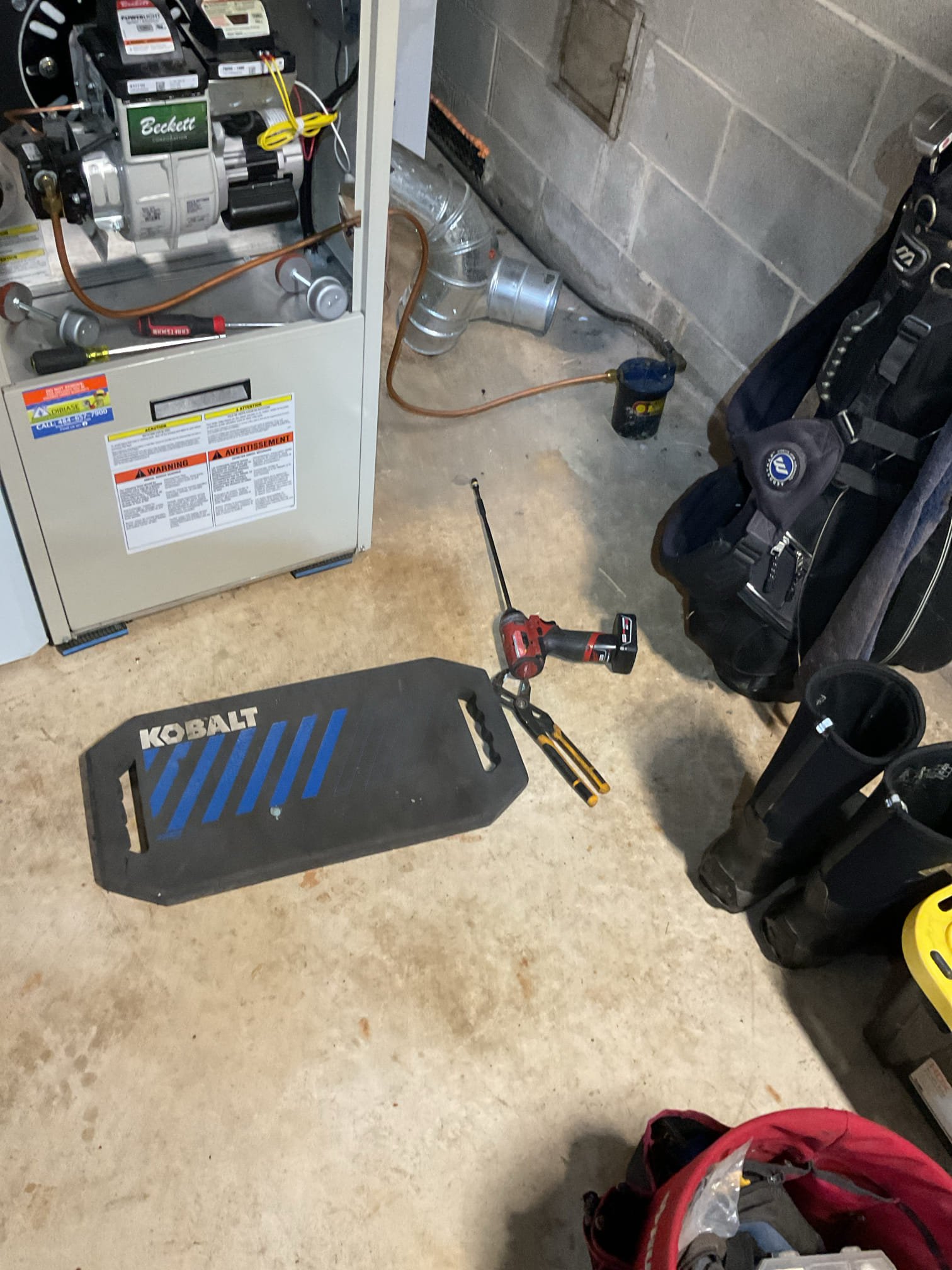 Luis 1-23-26 performed oil heat tune up on spirit oil furnace from 2022. Test heater operation ok. Check air filter 413 ok. Clean heat exchanger and flue pipe inspect chimney base ok. Replace oil filter rf2 nozzle .60x80a and strainer. Check oil flow ok. Performed combustion test and smoke test on heater ok. Draft ok. Check supply and return air temps ok. Cycle heater ok. Heater is working properly at the time of service, I did inform customer About oil tank age, valve at the tank seems like starting to leak. Oil level is very low. Customer does not know the age of oil tank. I emailed estimate for new oil tank. I also provided information about whole house humidifier. Customer also mentioned an issue with room sensor. I tried to replace batteries and it worked for an hour then it won’t connect again. Customer will order new sensor online, C7189R1004 RedLINK®-Enabled Wireless Indoor Air Sensor