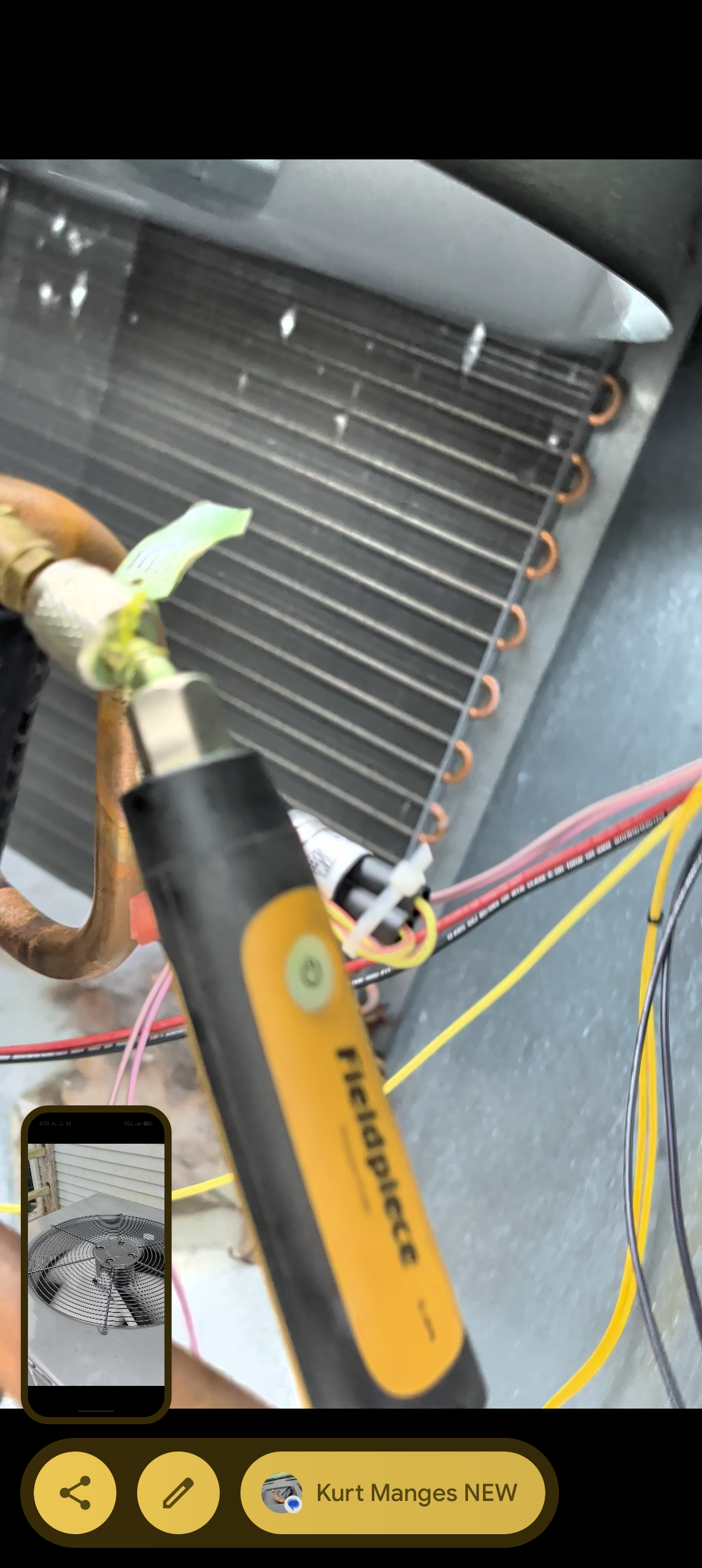 Found package heat pump with low pressure switch stuck open,
I bypassed and tested with probes on refrigerant ports. 
System was running at 13 psi low side (17° outdoor temperature) very low. 

We decided best plan of action is to wire the full capacity 10KW electric heat and use AUX heat only until we can come back on a more reasonable temperature day to assess the refrigerant charge issue. 
The low pressure switch being open will prevent the compressor from running.
I told Ray the tenant to keep mode at AUX. Do not set mode to HEAT, 

Temp rise with 10KW electric heat is 55-80=25°
Amp draw 40A

Unit operating with electric heat only until we can assess heat pump refrigerant issues on warmer day. 