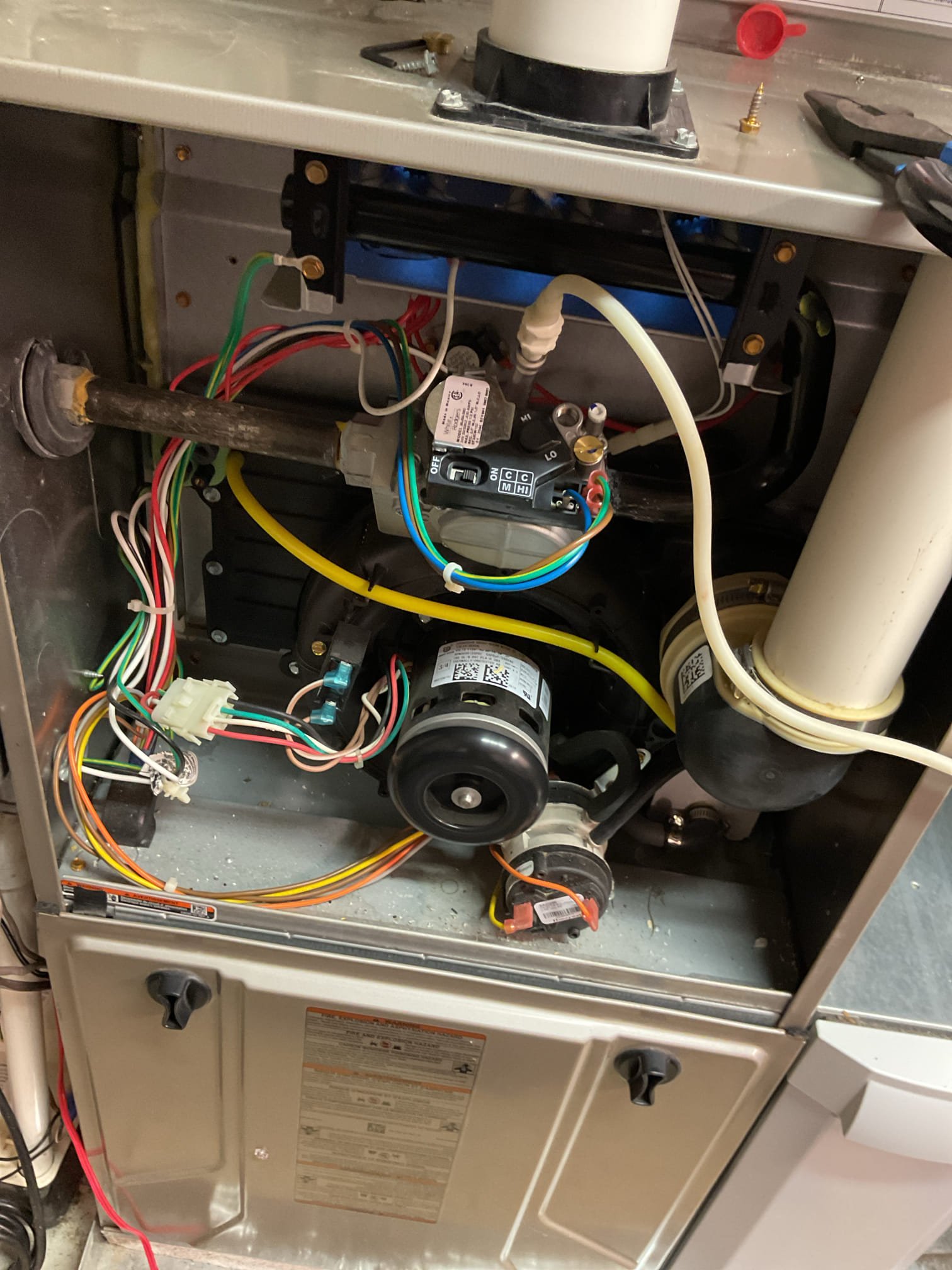 Luis 1-26-26 customer called in for no heat, heater system is 90% Bryant heater from 2017, found system off in ignition issue. Reset unit and test operation found failed gas valve two stage, getting 24 volts but no reaction from valve. I tried moving valve coils around to see if I could get gas flow. No luck. Customer needs new two stage gas valve. Called supplier and provided estimate for repairs. 
Replacement of oem two stage gas valve. Set up gas pressures and perform combustion test. 

1-27-26 Luis return visit to replace oem two stage gas valve. Set up gas pressure for low and high stage ok performed combustion test cycle heater couple times ok. Check piping connections for leaks no leaks found on work performed. Heater is back in working condition. Customer paid remaining balance. 