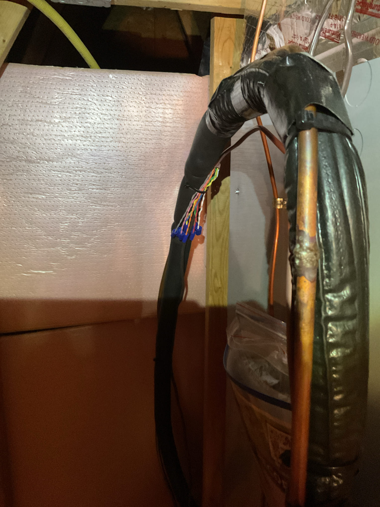 I arrived for QA on a heat pump system. Customer had mentioned that the humidifier is not working and he had told the guys to hook it up through his thermostat. I went through QA check the system out wire in humidifier for customer is now working through the thermostat everything is up and running and running fine.