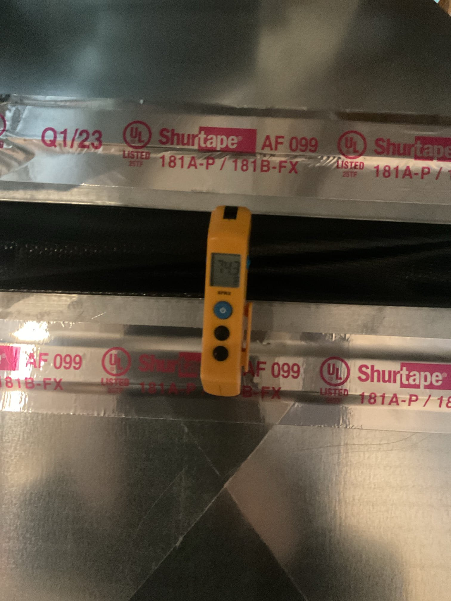 Fully assessed burning smell situation on Goodman heat pump system ( installed by another contractor). Ran system in heat pump mode only and went outside to outside heat pump to check 410a refrigerant pressures at 16 degrees f. Pressures were 225/64. Temperatures rise at air handler was only 14 degrees. ( cold outside temp is effecting temperature rise). Then checked out auxiliary heat operations. Found auxiliary heat worked drawling 41 amps, but found wiring feeding it and 40 amp contactor were burnt. Connections to auxiliary heat breaker were not very tight. Provided estimate to repair wiring and replace 40 amp double pole breaker. Customer agreed and also signed up for maintenance plan. Also waived ($99) diagnostic per management. Also made adjustments to thermostat per auxiliary heat. Changed settings from factory 2.9 to 2.0 Fahrenheit. Heat pump is working properly at time of service. 