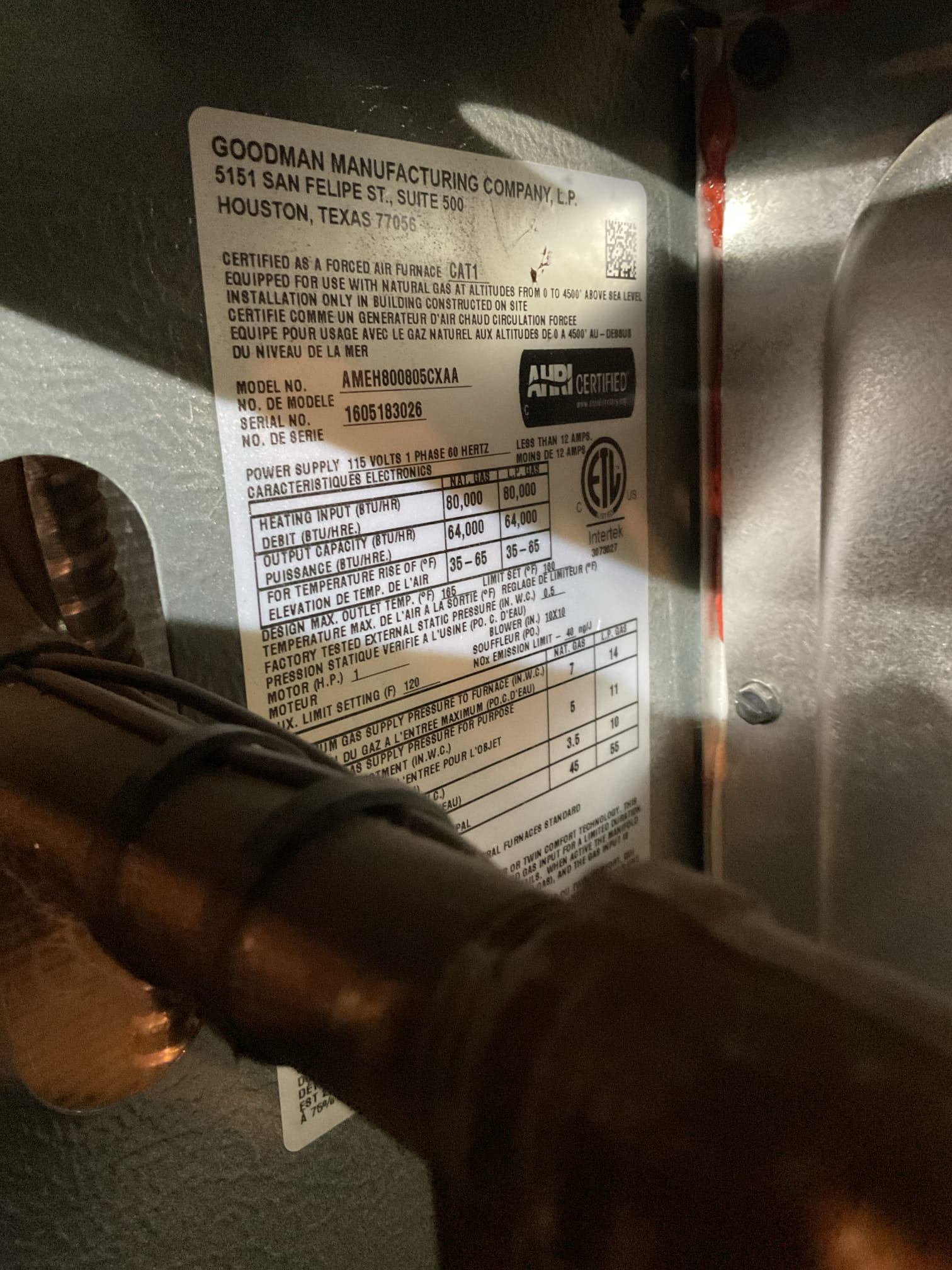 I arrived to the customers home to service there 9 yr old 80% gas furnace system. 
I started with checking the air filter and replaced, filter size is a 413 aprilaire. I checked all my electrical connections and voltages. I inspected and tested the  burners , flame sensor and the igniter. I inspected the exhaust for restrictions and rust and holes. I inspected the inducer and the blower motor operation. I checked and tested for combustion and took temp rise splits at the return and the supply. Everything is running fine at this time of service. 

I went through and checked the customers wiring in the furnace , I made sure there wasn’t any pinched wires. I looked at the switch and receptacle on the furnace and found a few loose grounds. I looked at a junction box and found good. I pulled the electrical panel cover off and found the furnace breaker wasn’t very tight. I tightened the connection and put the panel cover back on . The wire being loose can cause the breaker  to trip if it get