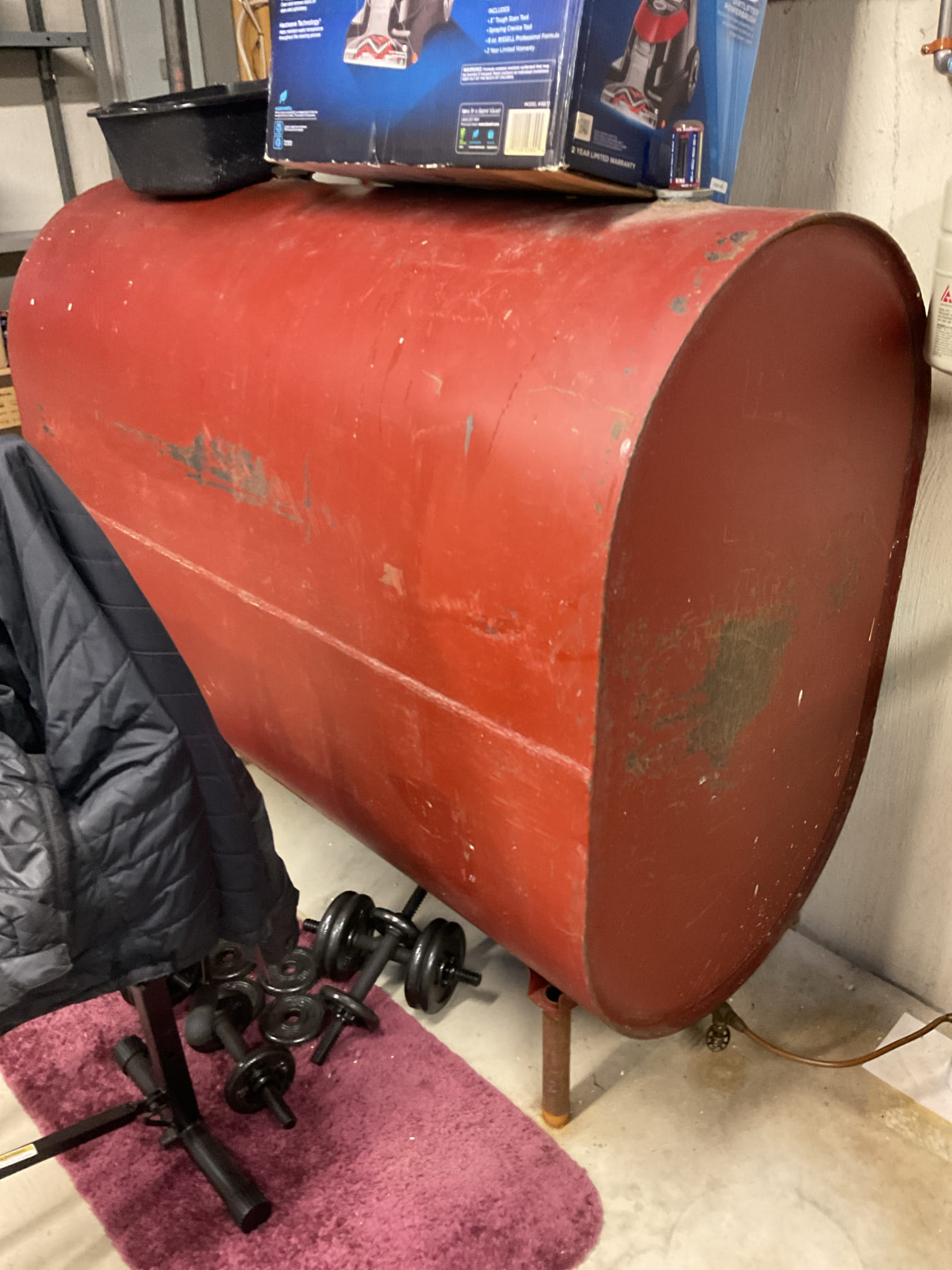 I arrived to the customers home to service their 3 yr old spirit oil furnace system. 
I started with checking the air filter , the  customer services his air filter, 20x25x4.  I checked all my electrical connections and voltages. I checked and replaced my strainer and nozzle , and the spin on oil filter. I inspected and set my electrodes for proper gapping for optimal performance.  I inspected the flue pipe  for corrosion and pitting, and I  Inspected the power vented in line motor. I inspected my heat exchanger and the chimney for clearance. I bled the oil burner and tested system for smoke and combustion. I took temp rise splits at the return and the supply. Everything is running fine at this time of service. 

I collected $38.25 for the spin on oil filter. Paid by cc. 