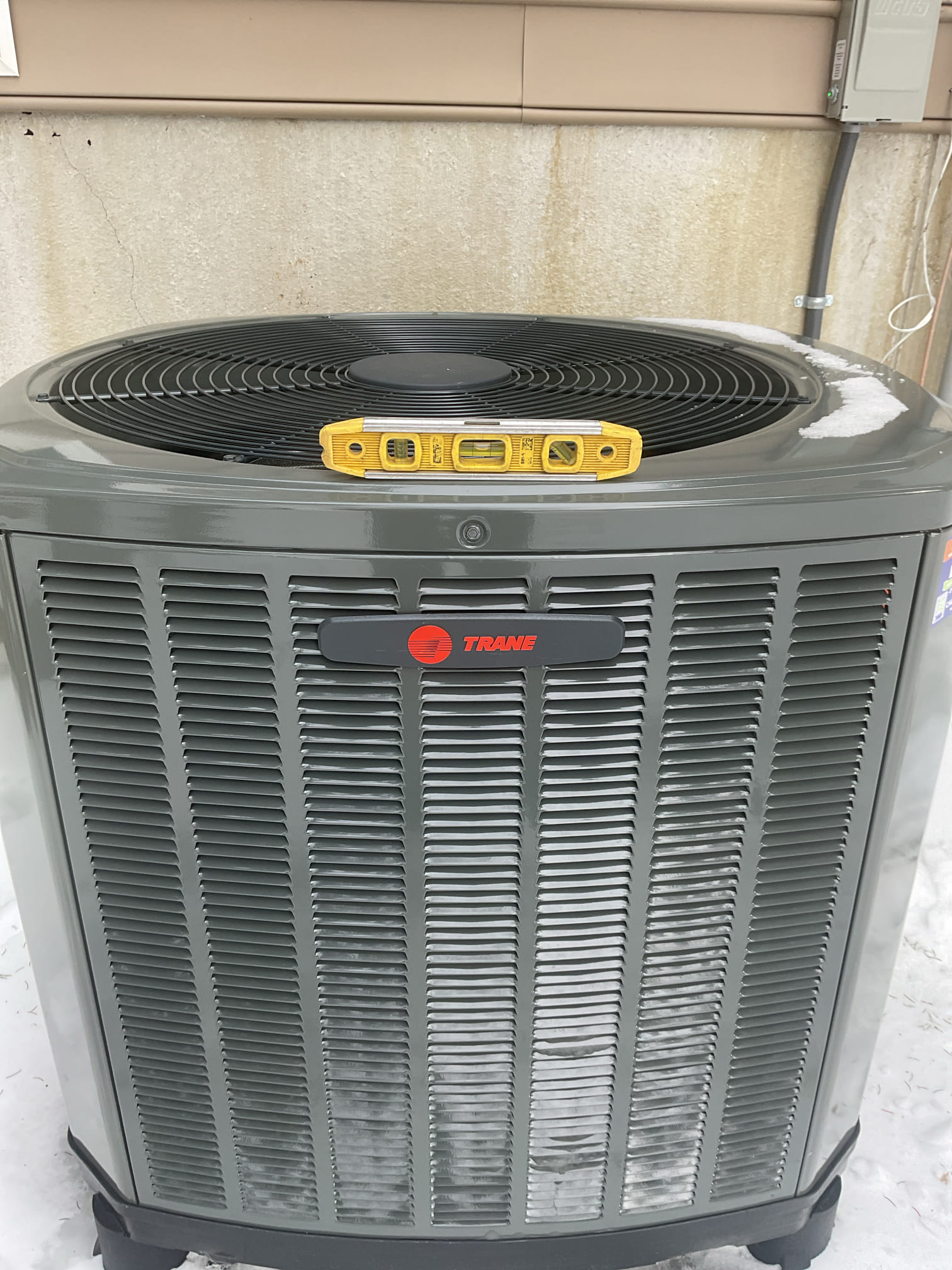 I Arrived to the customers home for a Q.A INSPECTION on a Trane heat pump system. I checked all my electrical connections and voltages . I made sure all wiring and connections were completed in a neatly manner. I checked the air filter and replaced if needed filter size is 20x23x1. I made sure the system had all the proper accessories tied into the equipment. I Inspected the indoor coil and tested electric heat package. I looked at the outdoor heat pump and checked my wiring and checked the level of the disconnect and the heat pump.  Inspected the outdoor components and unit pressures. Everything is in good working order. 