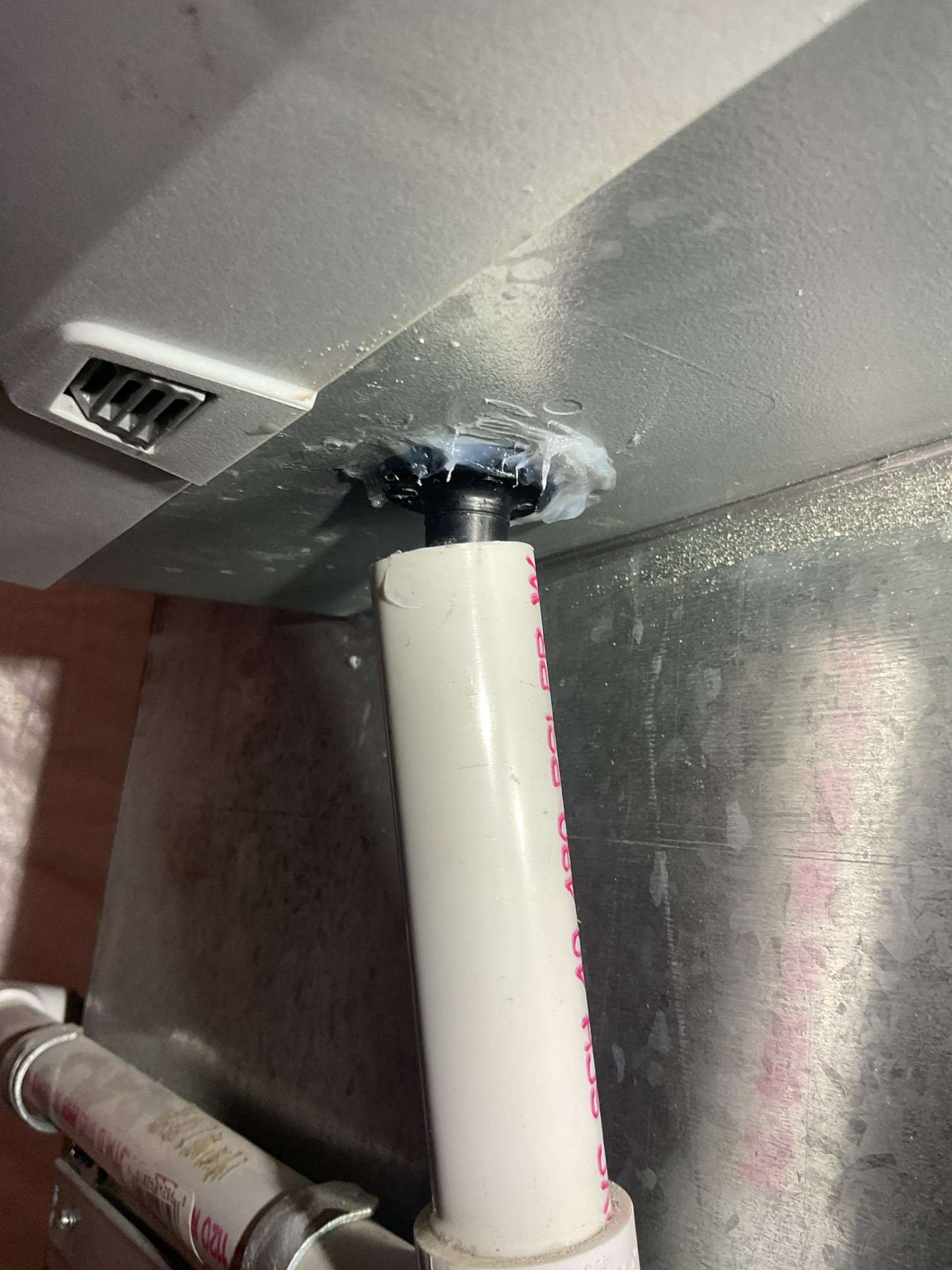 There was a bad splice at furnace preventing and therefore no continuity of common back to nest thermostat causing blank thermostat to second floor master bedroom. I fixed bad connection at common. 24V now present at 2nd floor thermostat. 

Replaced filter for first floor system had lots of drywall dust. He replaced the second floor not long ago. Replace filters monthly. Total of (2) 16x25x1 filters.

Second floor furnace passes combustion test. Flue gas temperature is a little high 140°.  Furnace is no longer working at designed efficiency
Replaced filter for first floor unit. Was covered in drywall dust. 

Second floor system is an 80,000 BTU carrier high efficiency propane furnace with 2.5 ton AC. Full System dates to 2013. 

First floor system is a Bosch propane furnace (high efficiency) installed by us in  April 2023with a 3 Ton AC. AC is dates to 2013 Carrier. 

1st floor humidifier ok.
2nd Floor humidifier leaking. Needs new drain spud and maintenance kit. Left email estimate.
L