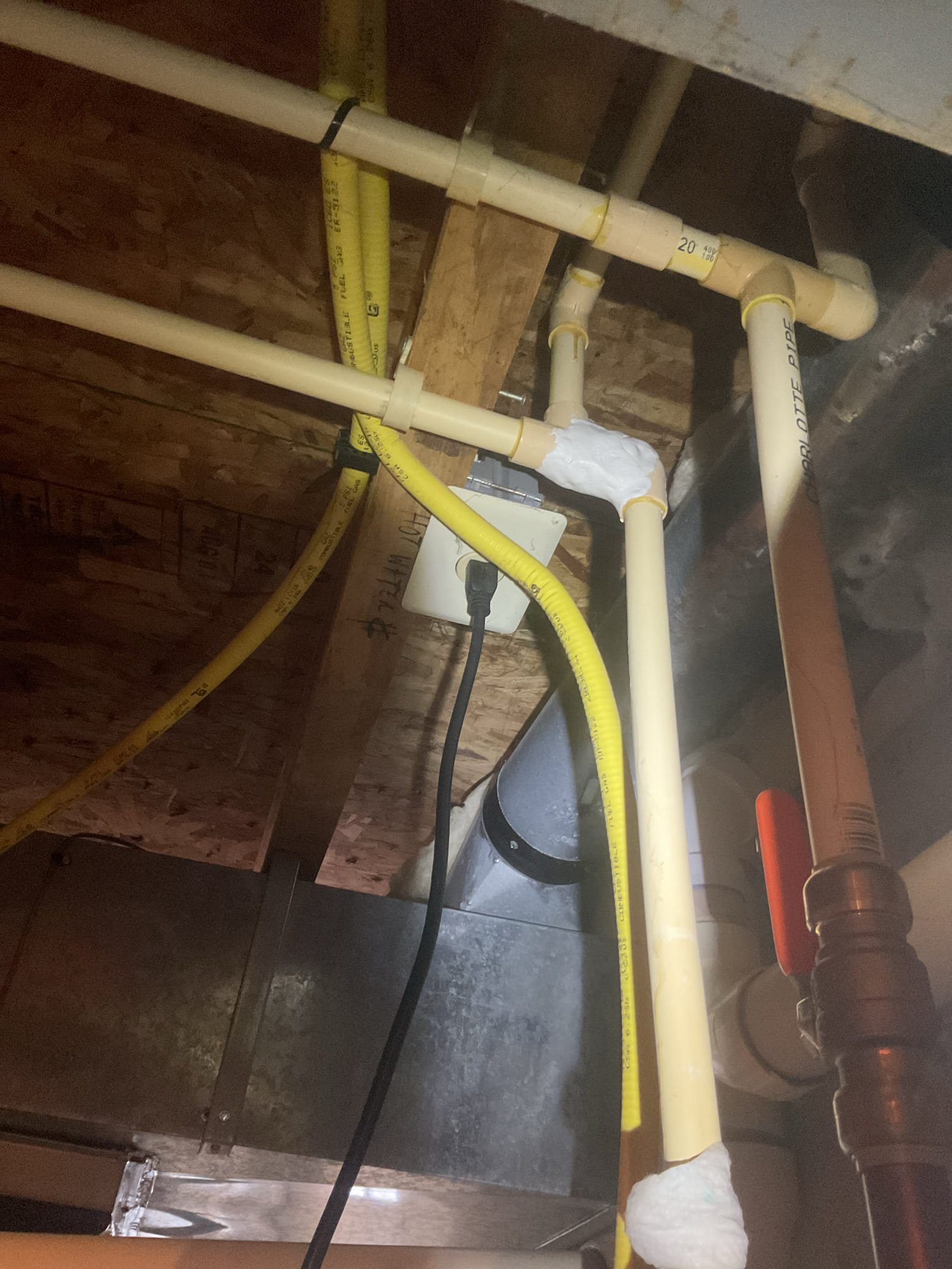 Luis 1-29-26 customer called in for water leak coming from water heater, I noticed leak was coming from hot water line above water heater, 3/4 cpvc tee leaking. I don’t have any material for this job. I provided estimate for us to come back and repair leak. Customer will call us back if need our assistance. 