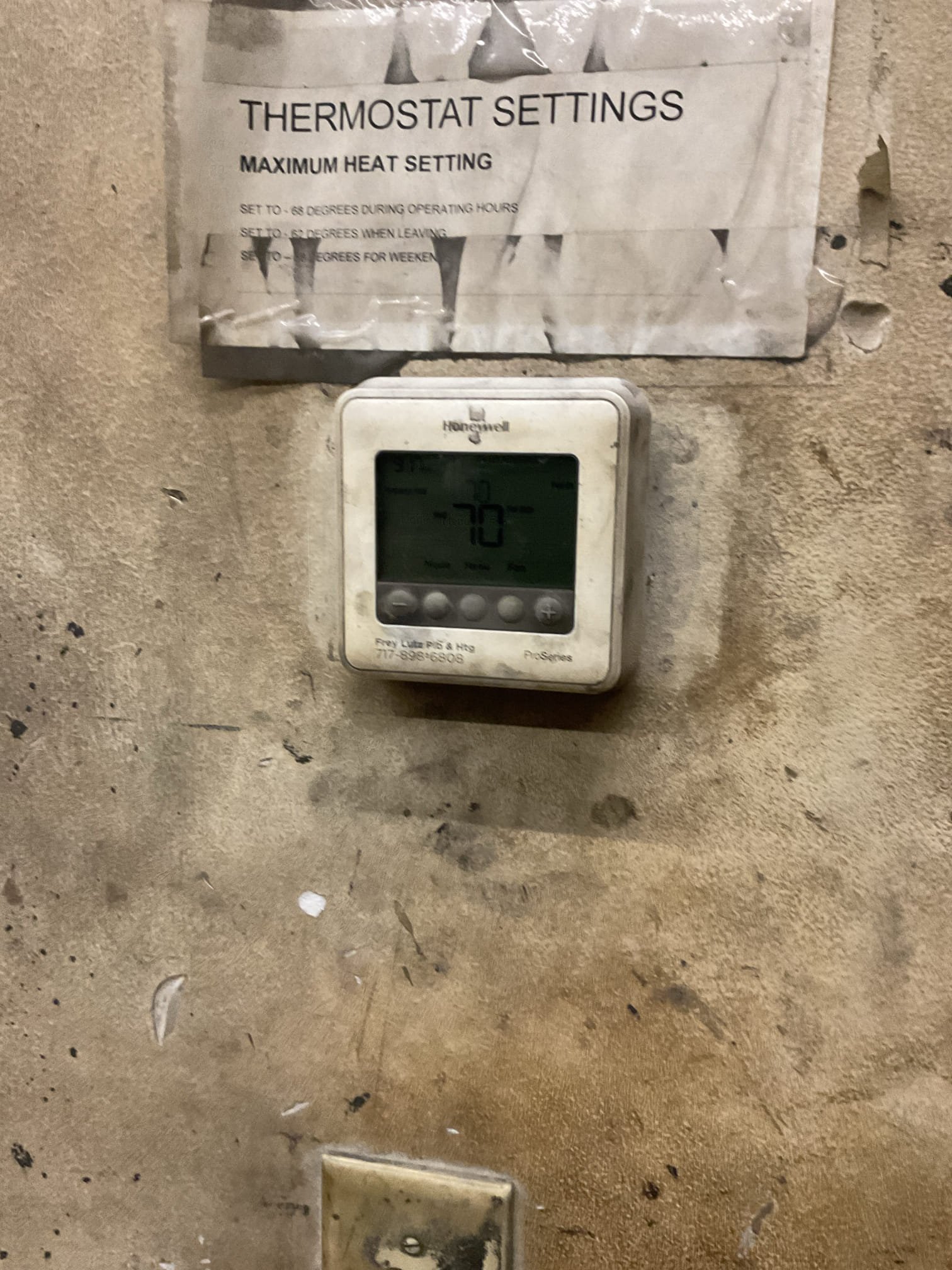 Issue is with the grinder room unit.
It was running when  got here.

Went through tune up procedures:
Replaced Very dirty 24x24x1 filter; recommend replacing once per month.
Cleaned flame sensor, checked ignitor ohms, inspected electrical.
Combustion and draft test Pass

System operating well at this time.
Invoiced for diagnostic and one time tune up. 

Receptionist wasn’t there when I went to go over invoice. Please follow up. 
Corrine who handles billing will be in at 10AM. 