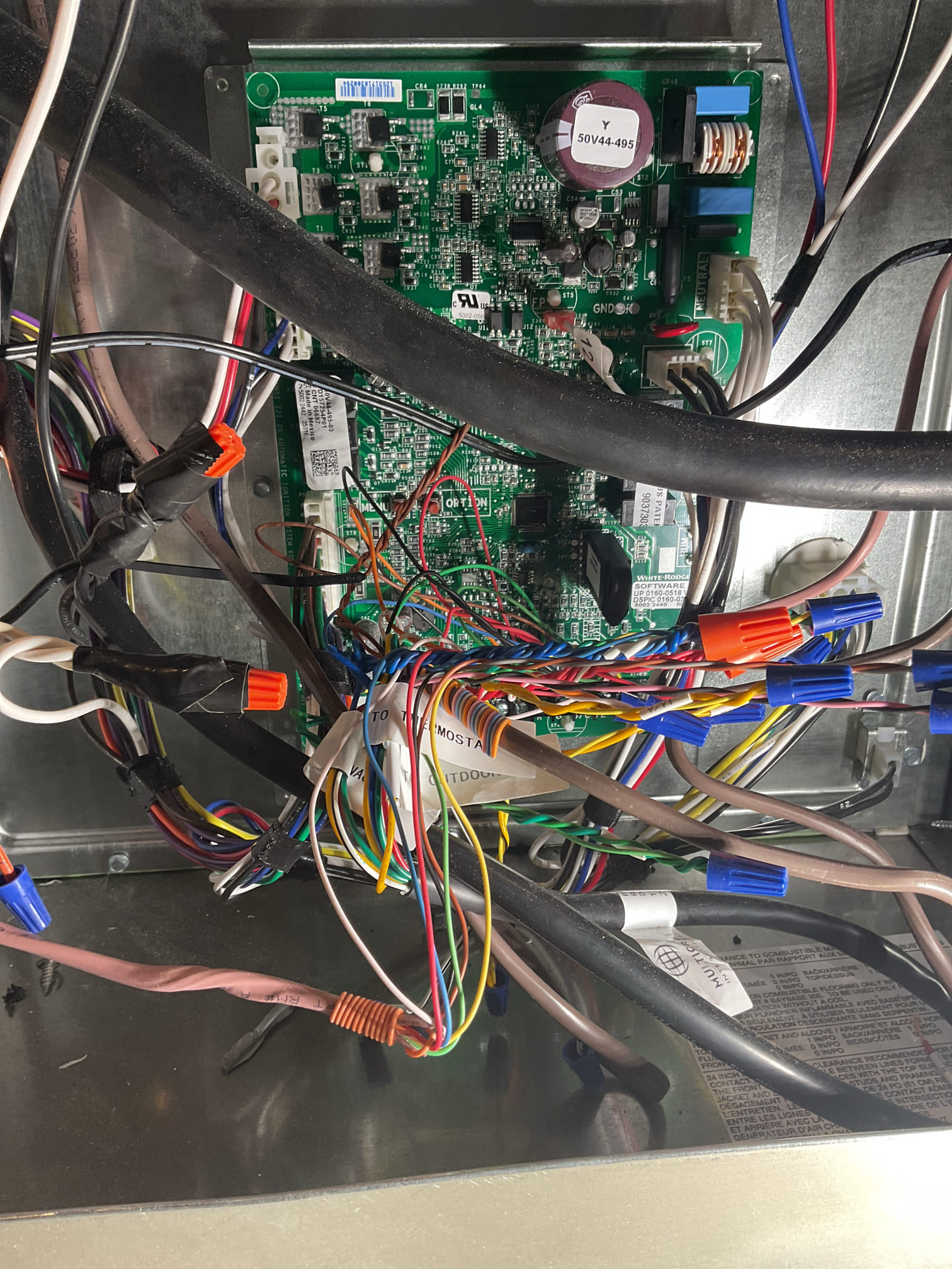 Performed quality assurance on recently installed trane 2 stage high efficiency gas furnace and a/c. Checked all electrical connections and components. Tested humidifier operation. Found service record was removed during installation, need to bring new service record during next visit. Installed new cell on air scrubber and found air scrubber itself is bad, will let our office know. Removed new cell . Homeowner talked about replacing himself. Performed combustion test on the system. Furnace is working properly at quality assurance. 