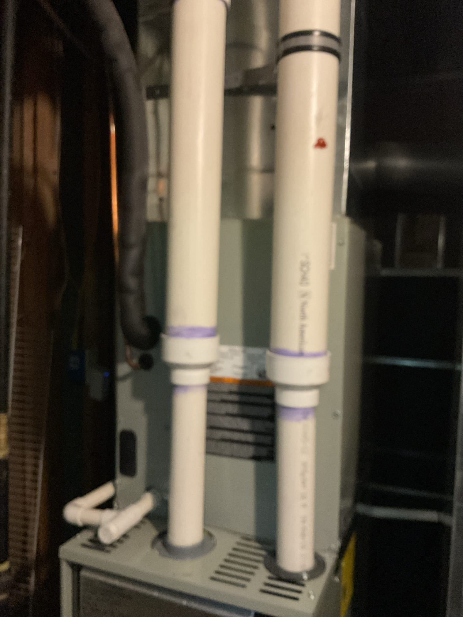 2 furnace check ups . 
I arrived to the customers home to service both their Trane 95% furnaces both are 8 yr old systems. 
I started with checking the air filters and replaced both , (2) 413 and serviced both their 600 humidifiers . I checked all my electrical connections and voltages. I inspected and tested the  burners , flame sensors and the igniters on both units. I water tested all tubing and hoses. I inspected the exhaust and fresh air pipe for restrictions and bellies. I inspected the inducer and the blower motor operations for both units. I checked and tested for combustion and took temp rise splits at the return and the supply's on both systems . Both heat systems are working fine at this time of service. 

Collected for $252.30 for both air filters and both humidifier services. Paid by cc. 