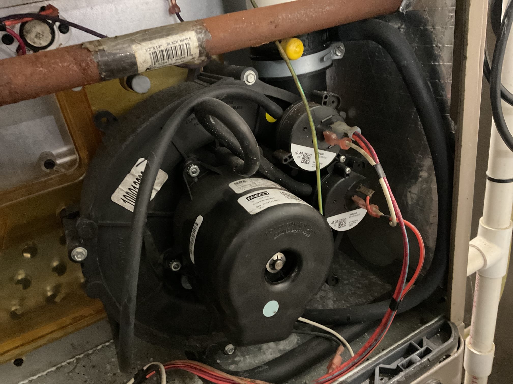 Fully assessed no heating situation. Found after giving furnace a call for heat found the inducer motor locked up. System is from 2011. Would highly recommended replacement of gas furnace. Provided option to replace inducer motor assembly. Ran out and picked up o.e.m. Inducer assembly. Tested operation. Performed combustion test. There is a (2) year guarantee on the inducer assembly from dibiase. Gas furnace is working properly at time of service. 