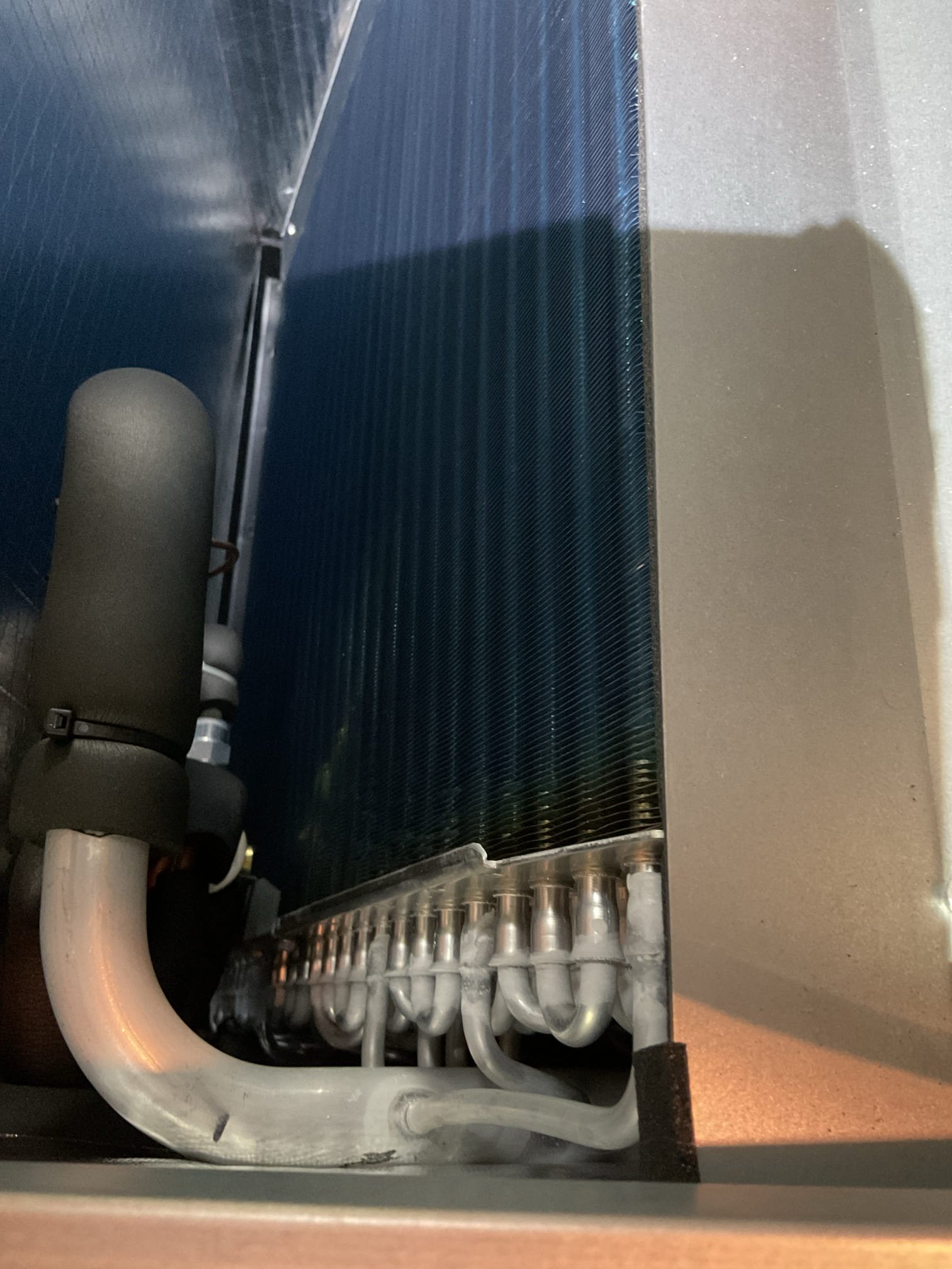 I arrive to the customers home to investigate a sweet odor. I started with the customers air handler. I inspected the indoor coil and the filter and took temp splits at a the supply and return. I went to the outdoor unit check my pressures found good and system went into defrost mode. No issues with the equipment. I could not smell any kind of odor. No charge for new install warranty check out.