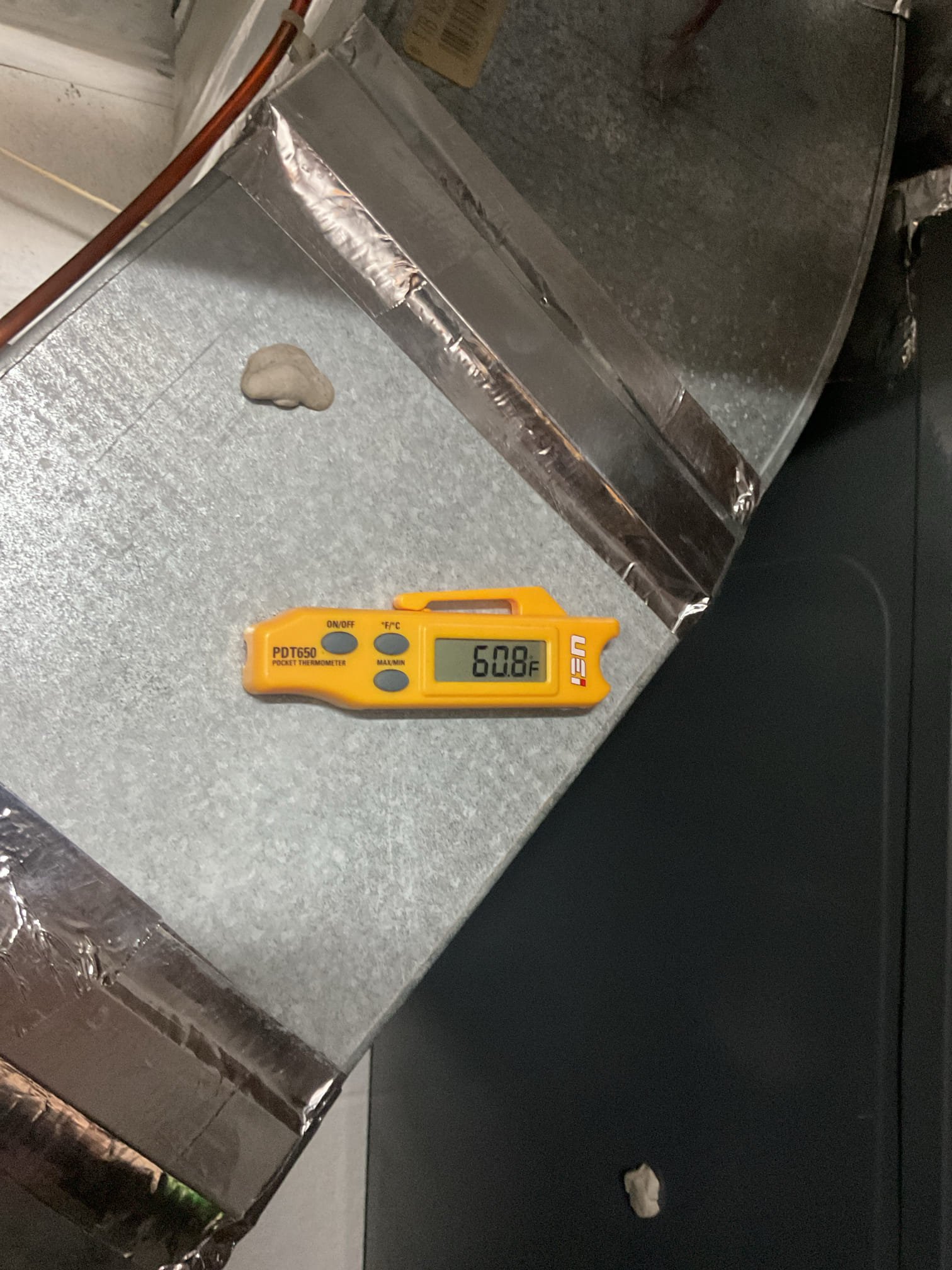 Found nest thermostat which he recently did a WiFi connect update configured for heat pump.
While this system is a heat pump with electric heat kit auxiliary it is configured as a gas furnace AC. When the control in the air handler receives power to the W terminal it communicates via DC volts with outdoor equipment resulting in heating operation. When I arrived I attempted to reconfigure the NEST by getting it to forget the “O” wire and configure for conventional gas heat. THis only resulted in the prompt “this thermostat not compatible with system.” I offered him Honeywell S1200 Elite Pro thermostat. He agreed.
Installed and configured Honeywell S1200 Thermostat. 

Afterwards completed heat tune up under new plan.
2 Ton Heat pump with 10KW electric heat kit,

20x20x1 filter recently replaced by homeowner
Indoor and outdoor coils in good condition.
Inspected wiring, controls, electric motors and components. 10KW electric heat kit 40A: Good outdoor equipment has surge protection. Indoor