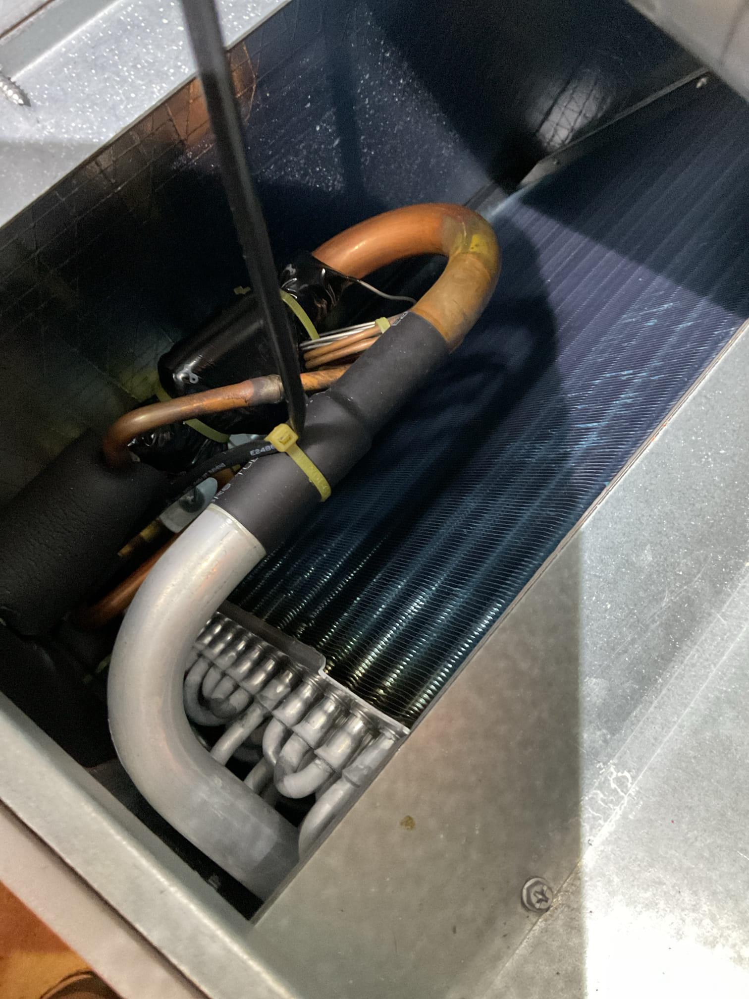 I arrived to the customers house for a comfort issue. I started in the basement with the air handler. I found the air filter was dirty. The coil looked fine and auxiliary heat was working. I went to the outdoor heat pump. I could hear something happening, but then it would shut off . I opened up the cabinet door of the heat pump and had an error code E6 fault fan motor. I checked my connections on the fan motor and also the fan motor doesn’t really spin. Outdoor motor needs to be replaced. I did quote customers for labor repair on the fan motor since it’s still within a five year warranty. Customer wants to talk with her husband before they make the purchase on the motor. I collected for $247.12 paid by cc. 