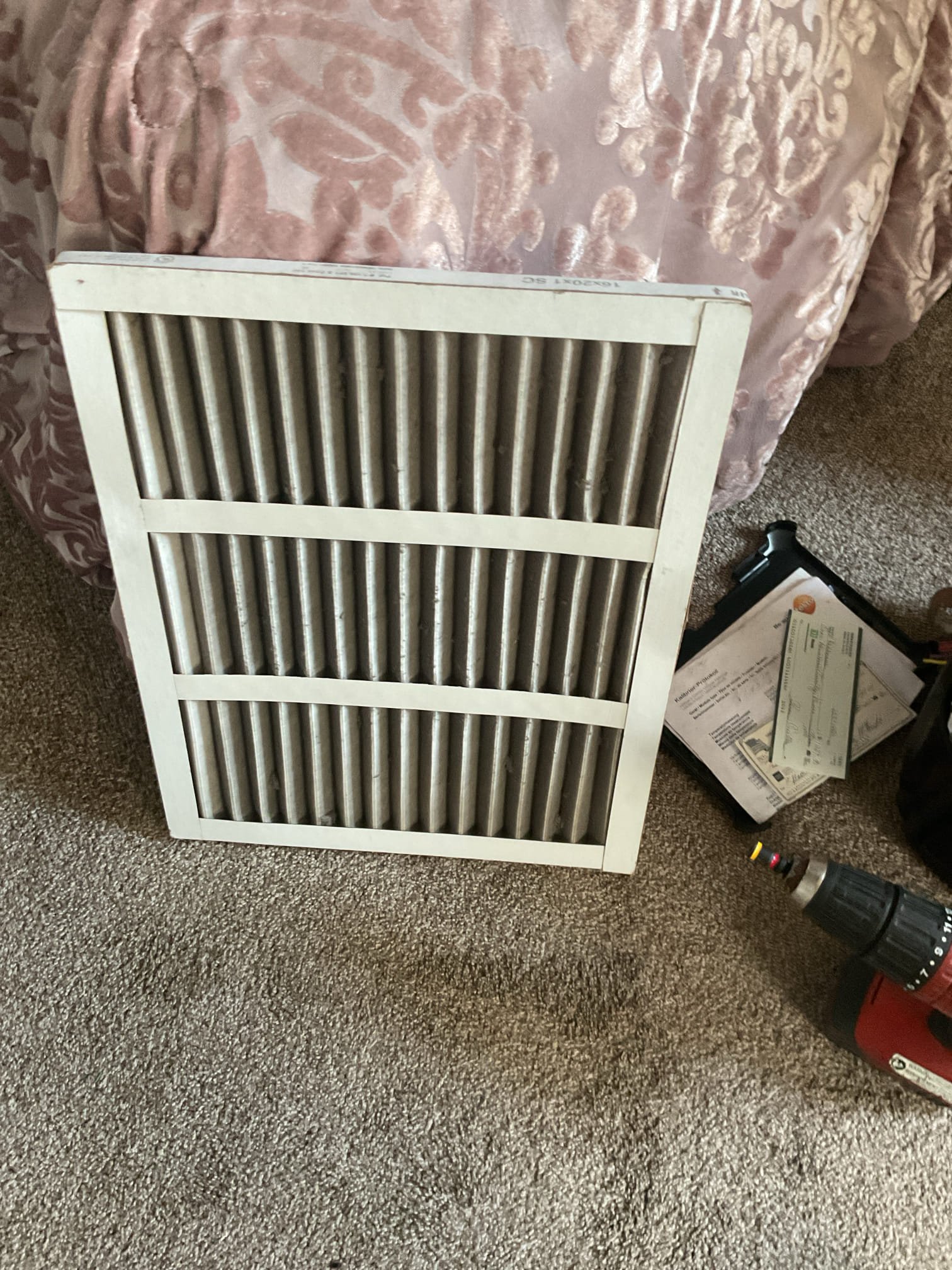 Completed heat tune up for air handler with steam coil.

Replaced 16x20x1 filter.
Checked wiring controls, electric motors. System has surge protection 
System has AC drain and water safeties. 
Tested system, measured temperature rise (71-143=72°) ok
System operating well at this time. 

