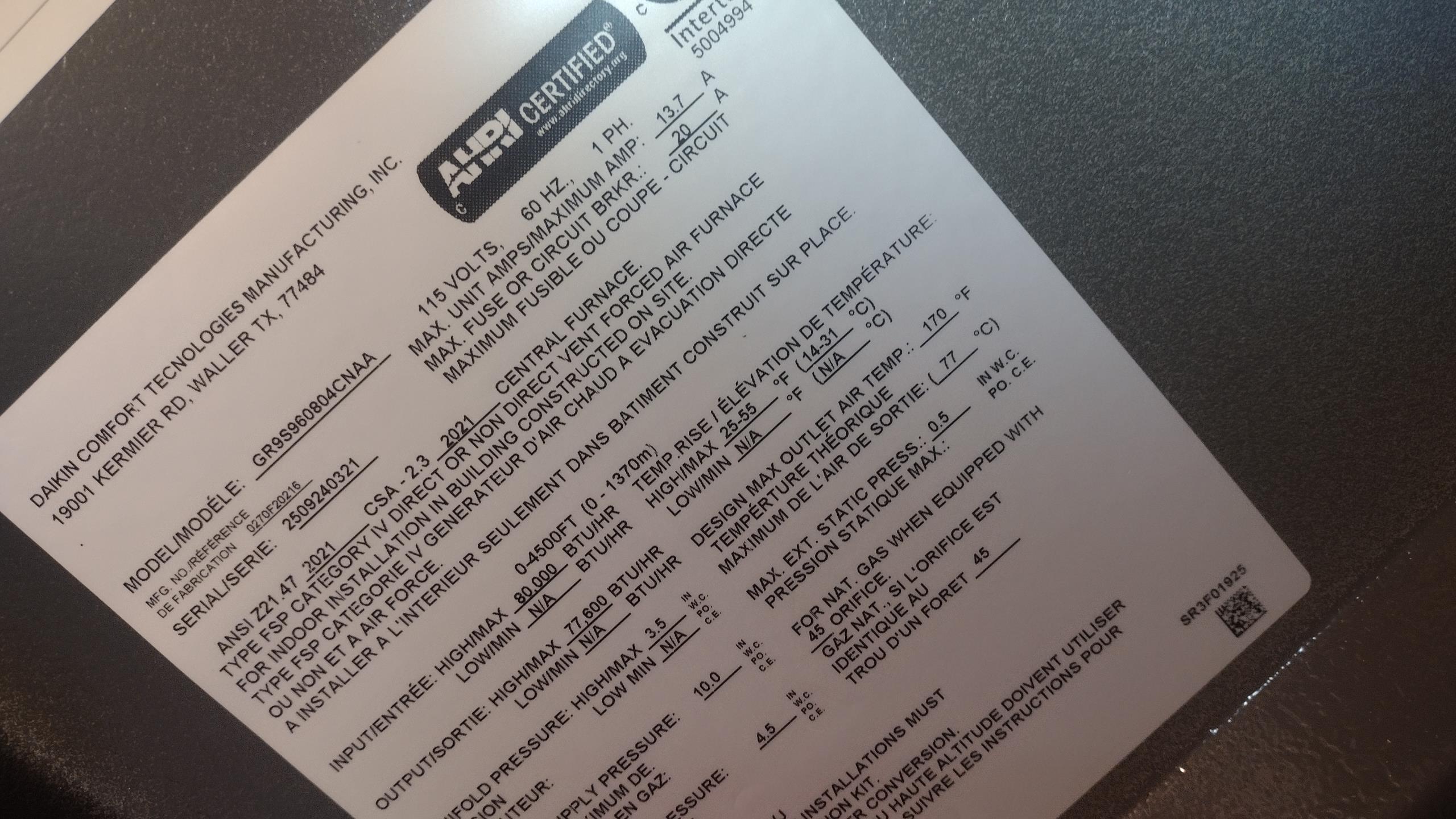 Luis 2-4-26 performed quality assurance on recently installed propane gas heater. Check all settings test operation ok. Performed combustion test ok. Gas pressure ok check airflow supply and return air temps. Adjust airflow from f2 to f3 to lower static and increase temps rise. Everything looks good. I noticed venting was glued to heater. (We usually use red silicone for service purposes). I couldn’t access thermostat location. I asked customer to increase thermostat via her phone. 