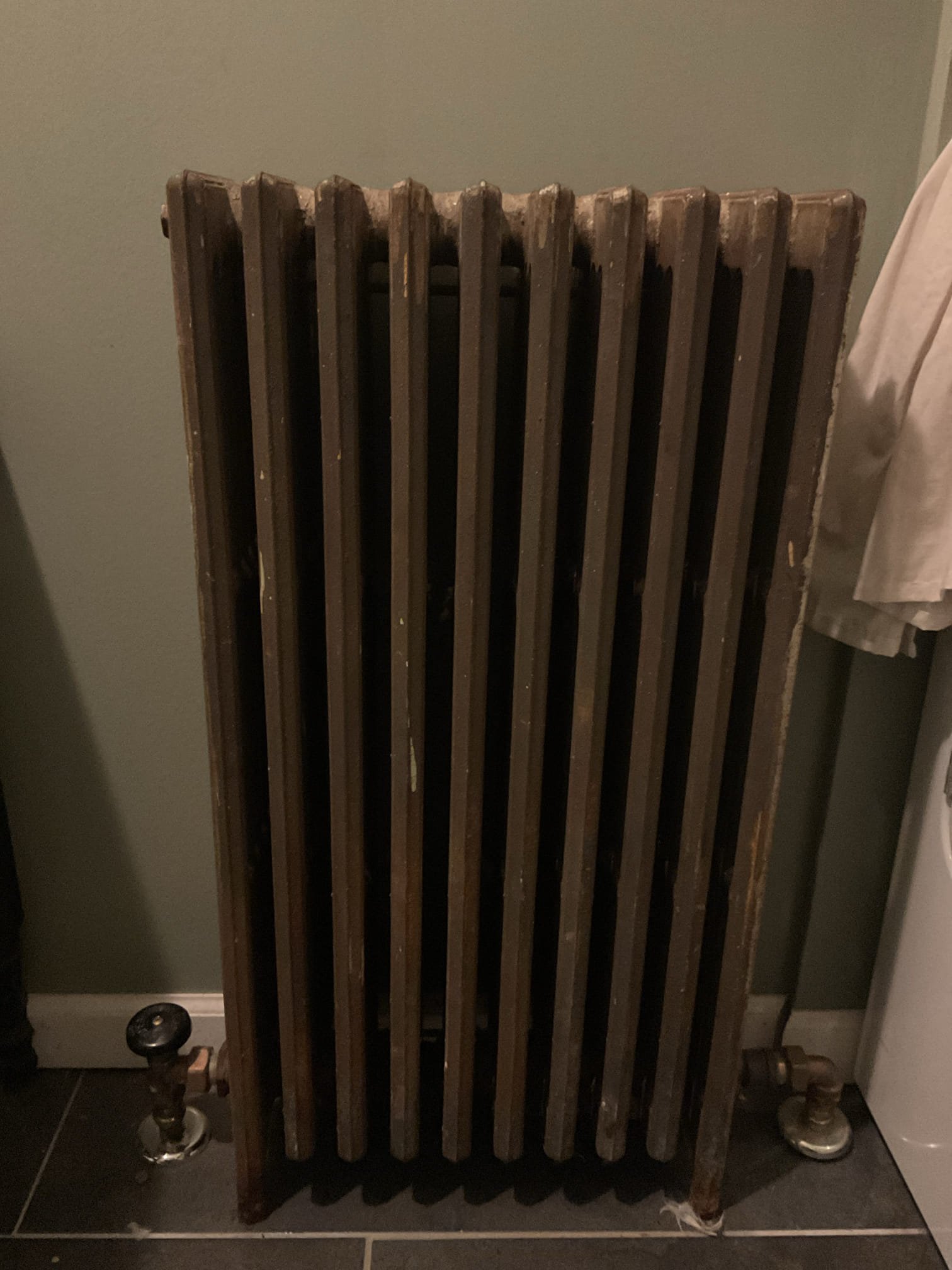 Fully assessed water leaking situation. Found radiator over crawl space broke open and cracked. Homeowner said that these pipes freeze every year. Found that the pipes go into an un insulated crawl space that is accessed thru a plywood panel where the driver vent goes out into alley way. Recommend to homeowner what needs to be done is crawl space needs sealed and insulated and radiator needs replaced with a piece of baseboard. Will let our office know the details to come up with an estimate. 