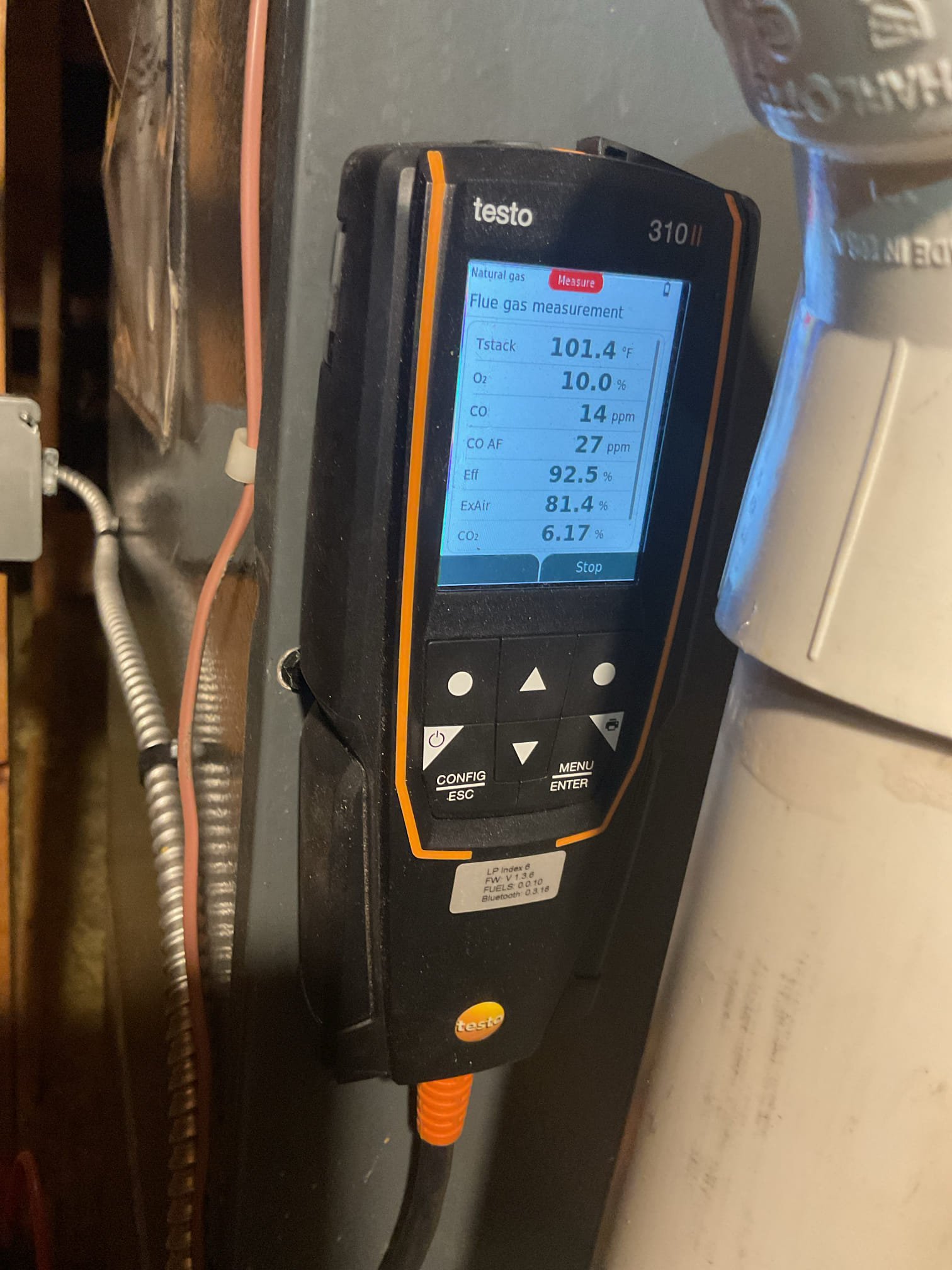 Luis 2-4-26 customer called in for no heat in second floor heater, Amana heater from 2022 located in attic, found water sensor tripped, I check operation, I found union leaking from connection, I provided estimate to clear 3/4 drain, inspect piping and repair union. Customer approved repair. Remove union and applied primer/pvc cement, flush drain clear furnace trap. Clean sensor. Ok no issues found with drain. Other than union came loose. Would recommend adding insulation to the 3/4 pvc pipe and also potentially adding heat tape cord. Customer will buy heat tape and cord. 