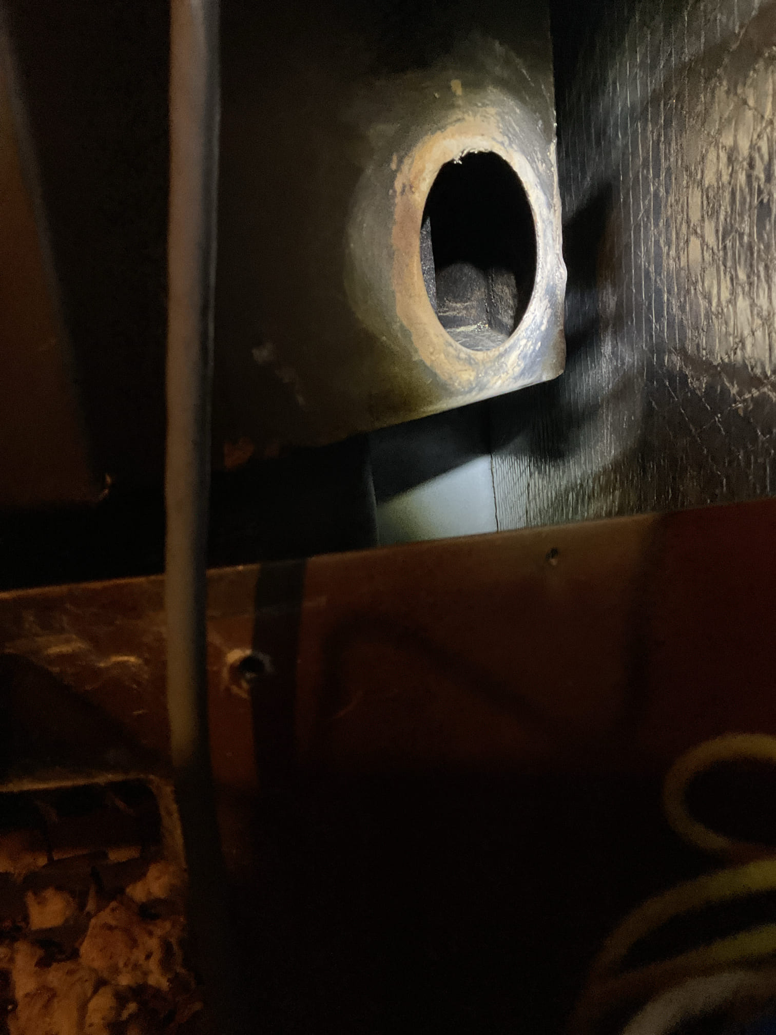 2/5/26 Dan 

I arrived to the customers home to service their 15 yr old thermo pride oil furnace system. 
I started with checking the air filter and replaced 20x25x1 . The customer supplies the air filter. I checked all my electrical connections and voltages. I checked and replaced my strainer and nozzle , and the oil filter. I inspected and set my electrodes for proper gapping for optimal performance.  I inspected the flue pipe  for corrosion and pitting. Inspected my heat exchanger and the chimney for clearance. I bled the oil burner and tested system for smoke and combustion. I took temp rise splits at the return and the supply.
Everything is running fine at this time of service. The system is currently operational but past normal life expectancy. Replacement of system is recommended in the near future. 
Collected for 289.00 paid by check. 