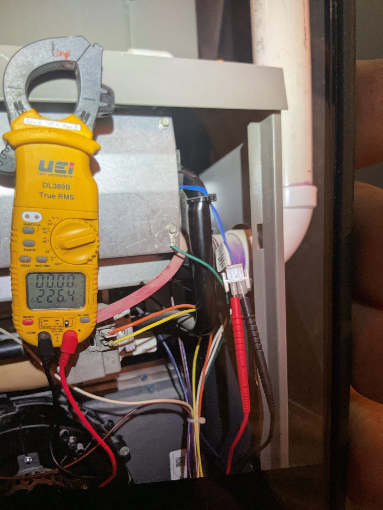 
Completed heat tune up for natural gas furnace. Furnace is 19-20 years old dates to Late 2006 early 2007

Replaced 16x25x1 filter; replace filter monthly or every other month. 
Inspected heat exchanger, burners, flue pipe, inducer assembly and hoses
Burners are  rusted. Provided email estimate to replace burners. 
Inspected hot surface ignitor and verified resistance with meter. 
Cleaned flame sensor and verified flame rectification circuit
Measured temperature rise and static pressure
Checked wiring, controls, electric motors and components; there are no surge protectors; left estimate for a surge protector for each of the 2 main circuits of system. Supply temperature was a little high (150°) with current fan speed. I bumped it up one speed in heating get within range. System is not noticeably louder having done so. 
Checked manifold gas pressure
Inspected drain and pump. Recommend drain pan safety switch and wet switch (both are water safeties) 
Combustion, draft and smoke tests: Pa