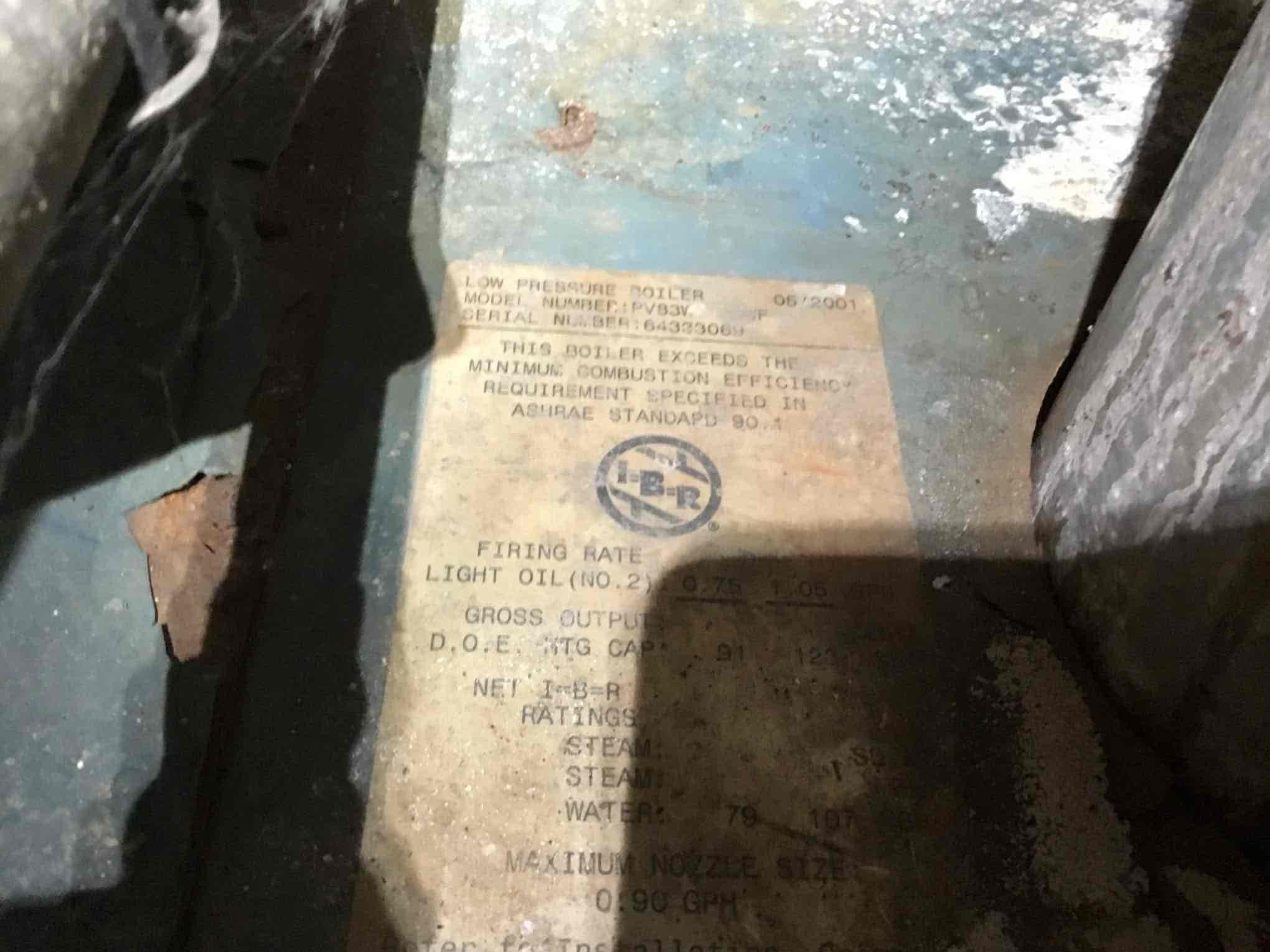 I arrived for service call on the oil fired boiler. The customer said it is completely locked out. He can’t reset it. I found that the inside of the boiler did collapse and there’s suit on top of the unit inside of the unit coming up through the gaps onto the pipes and on the on the flue  pipe. The boiler is 25+ years. . Customer is scheduled for an estimate tomorrow morning for a new boiler pricing. I collected for $149 paid by credit card.