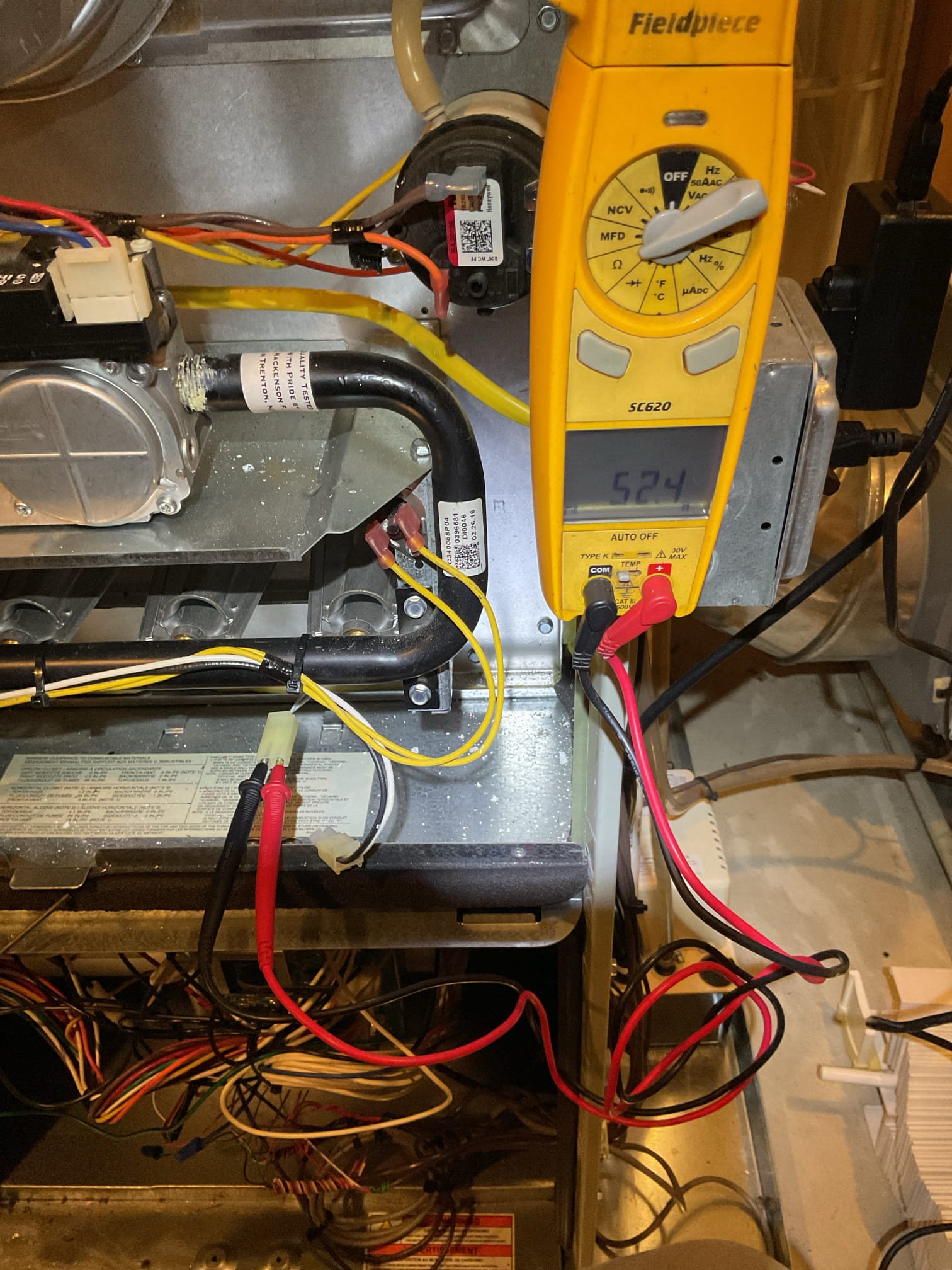 Luis 2-6-26 performed gas heat tune up, on 2016 80% trane heater. Check all electrical connections and components, clean sensor and burners, check ignition, combustion removal and air delivery system. Performed combustion test ok supply and return air temps ok. Test water sensor, I noticed sensor would not reset correctly, I provided estimate to replace, blower does not have any surge protection I also provided estimate. Replace 213 filter and service humidifier test and set to winter 4 mode. I provided estimate for recommendations (sensor and igniter showing wear). 