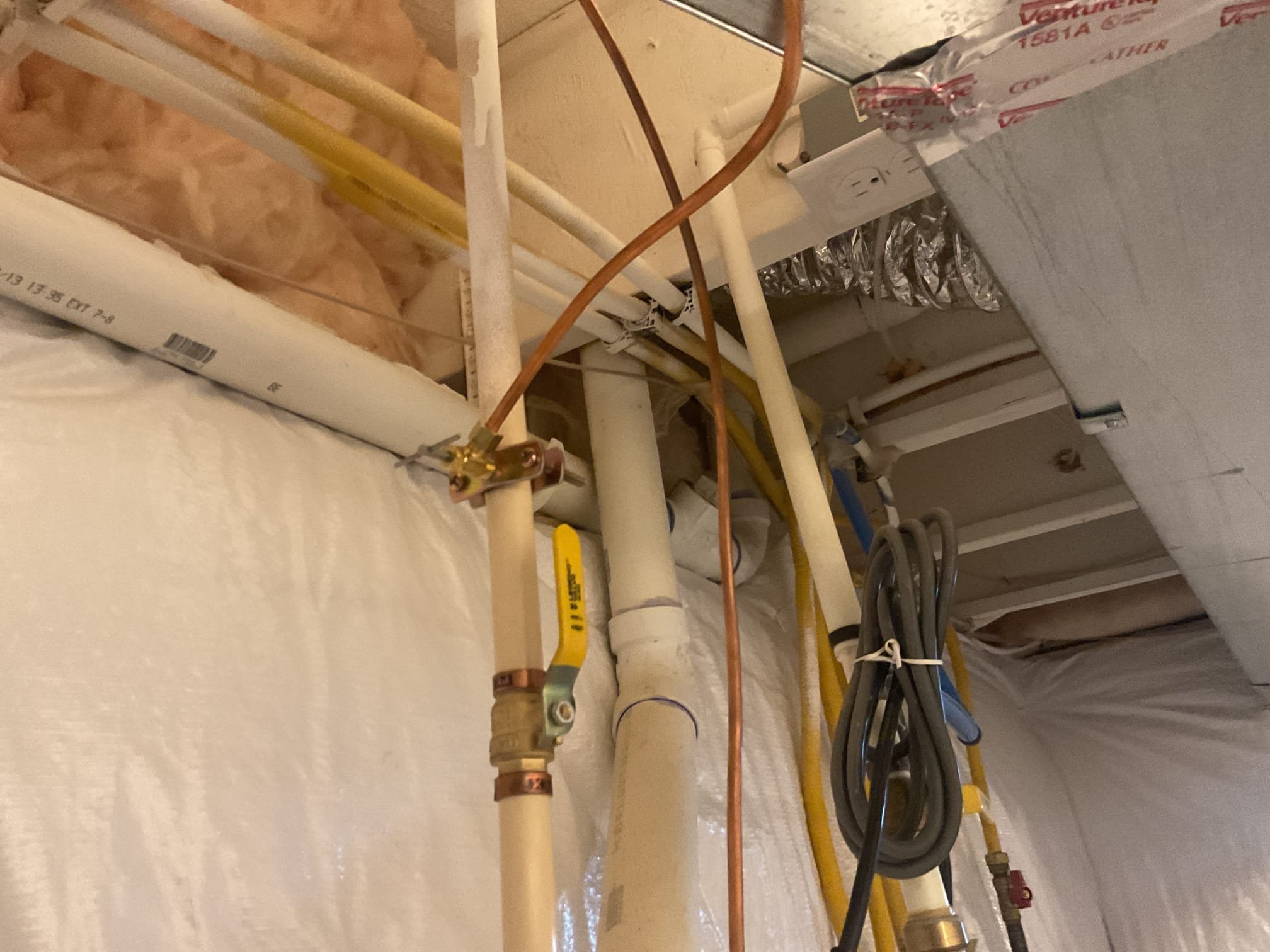 Performed quality assurance check on recently installed trane high efficiency gas furnace and a/c. Checked all electrical connections and components. Found humidifier wired directly to 24 v transformer and running all the time. Wired it correctly thru the humidifier terminals. Also found that the saddle valve was used on per. Cut out and installed shark bite style valve. Can’t get to outside unit to check due to snow and gate stuck shut. Gas furnace is working properly at qa. 