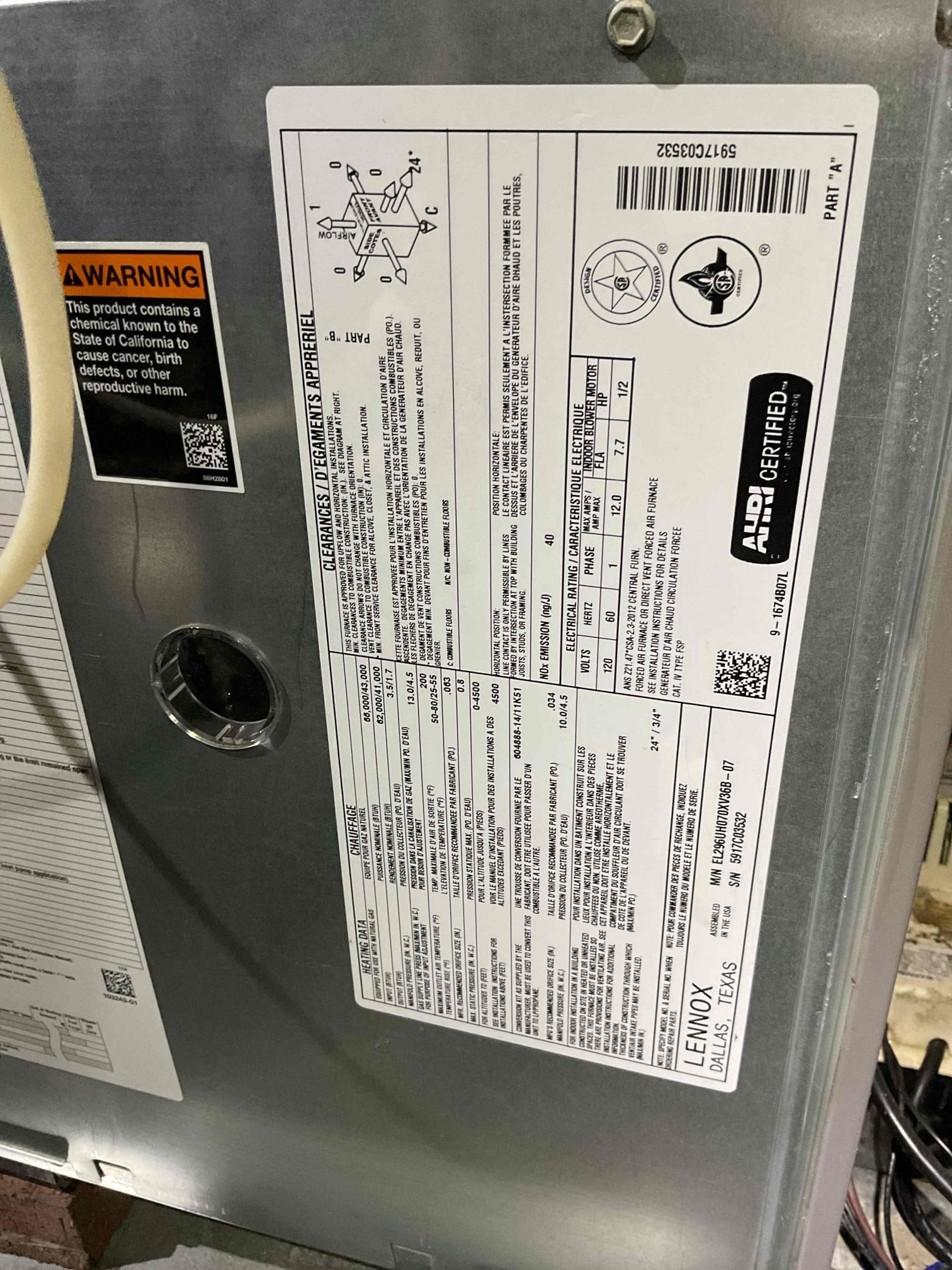Luis 2-6-26 performed gas heat tune up on Lennox high efficiency 90% natural gas heater from 2017. Went through all major components. Air delivery, combustion removal and ignition system. Check supply and return temps. Static pressure ok. Test water safeties ok. I noticed burners showing major wear and rust. I provided estimate for recommendations. Replacement of sensor, igniter and burners, I also provided estimate for surge protection. 