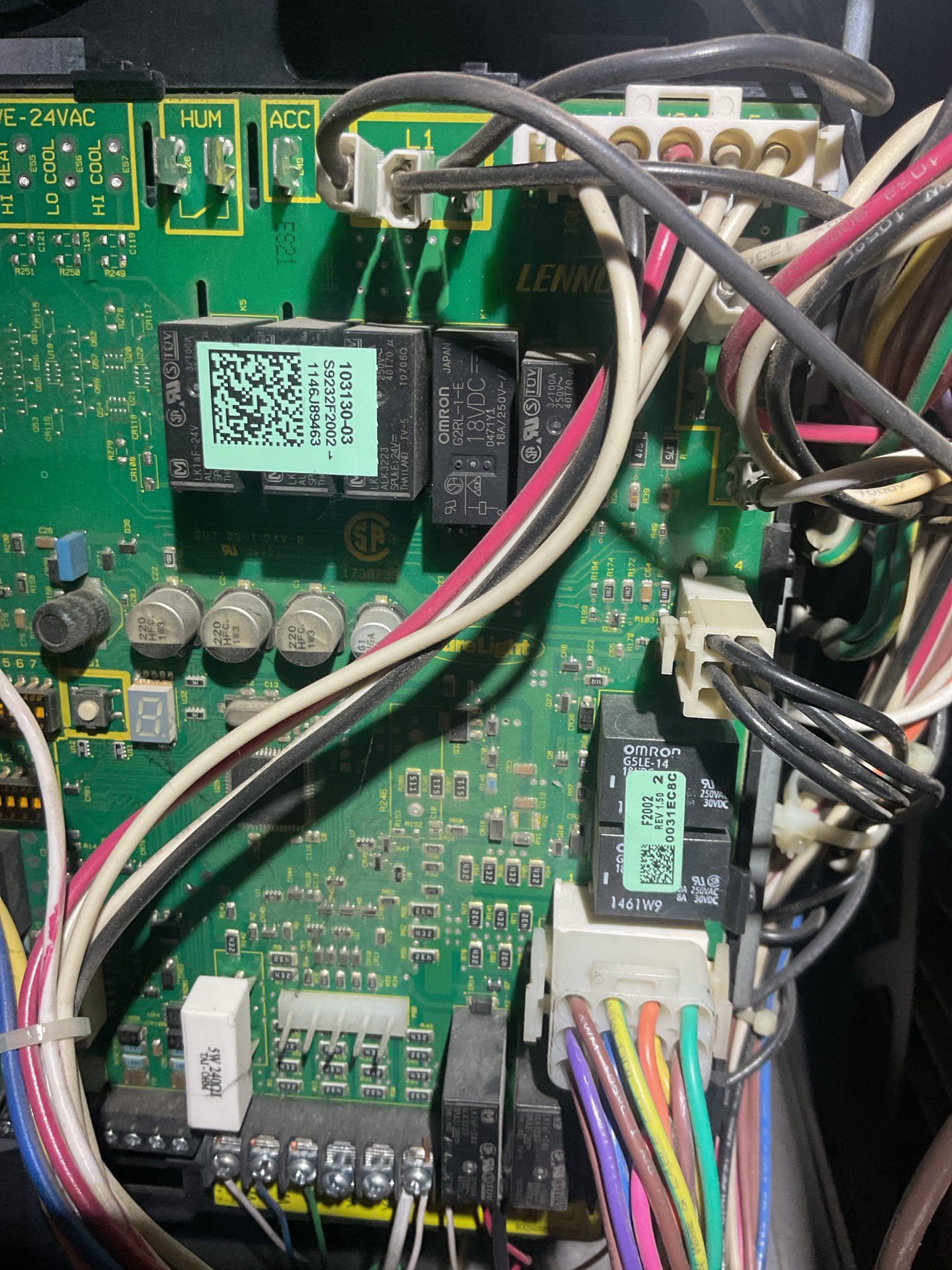 Found furnace off.
90,000 BTU 2-stage 

Error code 112 “Furnace ground not detected.”
Opened 4x4 box. There was a gap on the grounding wires. I Wire nutted 
These together however found 2x4 box that feeds furnace with an old cloth wire WITHOUT a ground. 
The only nearby available ground is from an outdoor lighting wiring box. I ran a 15’ length of MC wire between this box and the 4x4 box with the ground to provide a ground to the furnace.
Error code still persisted.
Based on Lennox troubleshooting forum. The game sensor connections can also be the source of this problem. I throughly cleaned the terminal that the wire connects to there was a decent amount of rust her  put everything back together.

Started system and no error codes presented themselves. 

We need to order control board but this isn’t guaranteed to solve problem.Left estimate to replace board and flame sensor. 

Strongly recommend having an electrician run a new feed wire from breaker panel to the furnace with its own gr