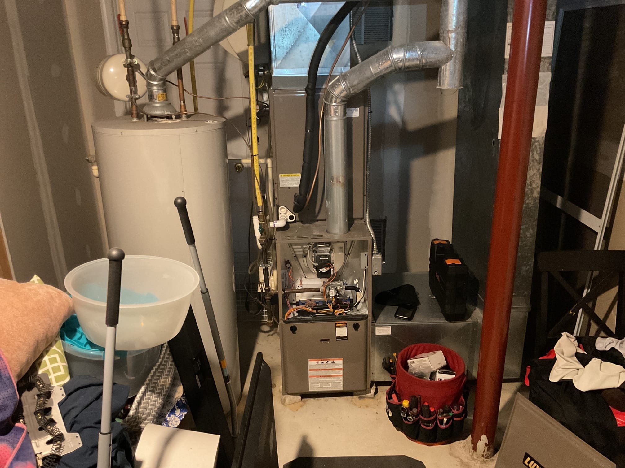 Luis 2-7-26 customer called in for no heat, talked to customer upon arrival, she stated heater would try to ignite but would go off after three tries. I check system, 80% gas heater luxaire from 2018. Found dirty sensor, reading and igniter showing wear. I provided estimate to replace those items customer approved repairs. After repairs test system operation ok. Performed combustion test ok heater is working. I did not had time to go perform tune up. I would highly recommend getting tune up to go over entire system. Customer signed up for service plan office to follow up with customer sometime next week to schedule heat tuneup.