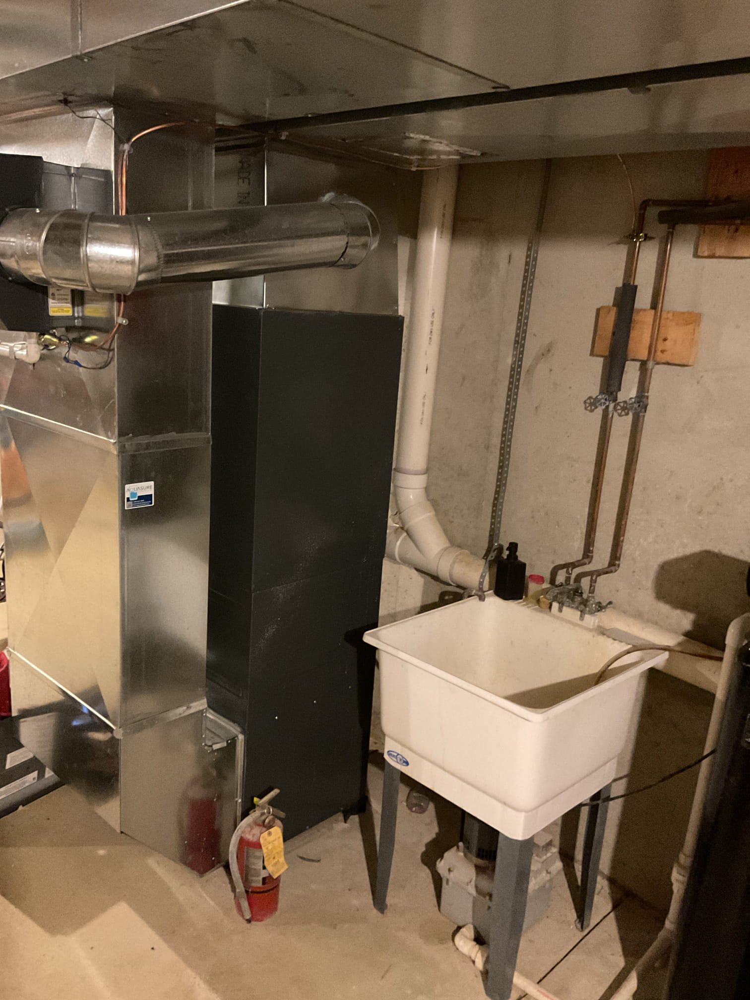 Luis 2-9-26 customer called for no heat, Goodman gas heater from 2020 condensing furnace. Found heater off upon arrival, found rollout wiring disconnected, (neighbor came around yesterday and cleaned sensor probably by accident wire came off) connected wire back in place and test operation, condensation pump drain goes outside. That was the main issue yesterday when customer called in for service, pump was running non stop. Due to frozen line. I provided estimate to run new vinyl to inside sink. I also provided estimate to replace pump. Customer decided they will insulate pipe in their own. Performed combustion test ok. 