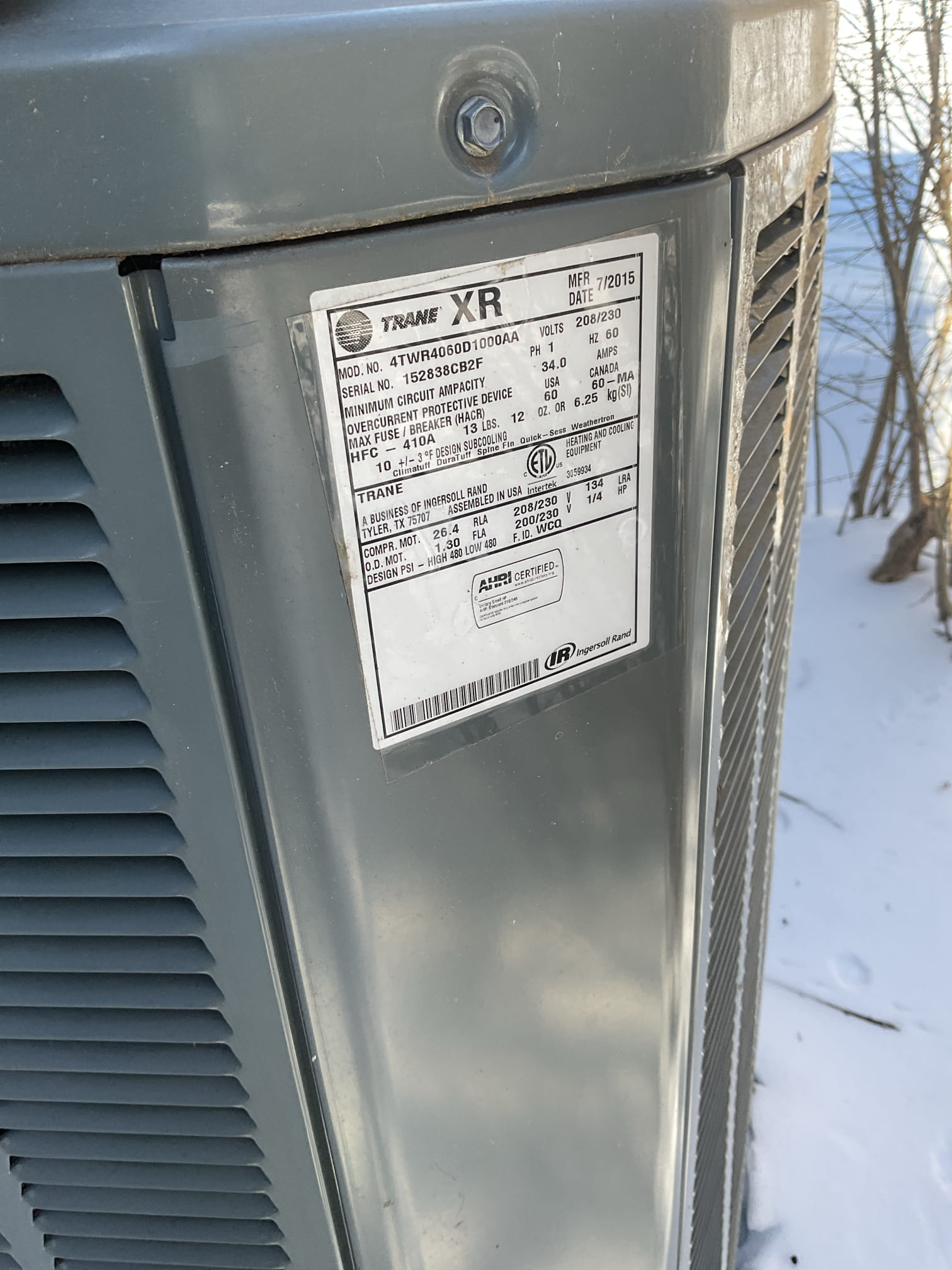 Arrived to the customers home for a heat pump check up on a 10 yr old system . I checked all electrical connections and voltages . I checked the air filter and replaced, filter size is a 401 supplied by the customer. Inspected the indoor coil and tested electric heat package. Took temp splits for the electric heat and blower motor amperage draws. I looked at the outdoor heat pump and tested for an outdoor btu output. Inspected the outdoor components and unit pressures. Everything is working fine the system is getting to an age of replacement in the near future. Collected for $89.00 paid by cc. 


