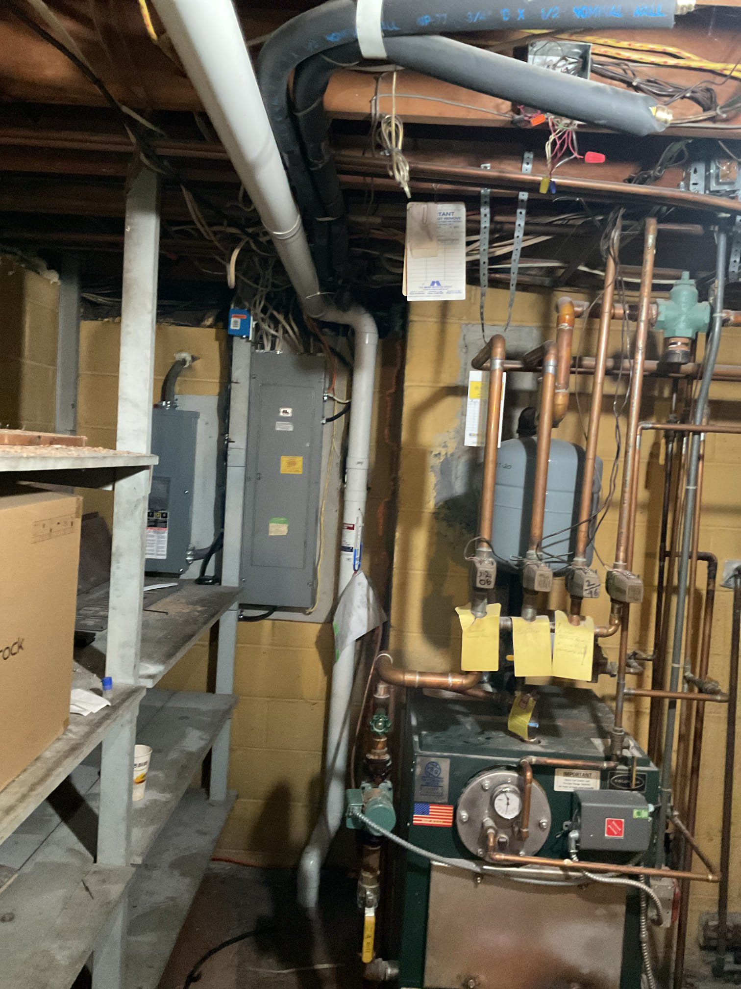 Customer called in for no heat, oil boiler. System, has four zones. Three zones are working. Number two, which is kitchen, dining room, living room entertainment area. I tested valve ok.  Both sides of valve are hot, I noticed no water is flowing back to boiler from that zone. all other zones have plenty of water coming back. Could be restriction or frozen pipe. Customer will need to contact plumber for this issue. I also purger is leaking I added cap for now this should also be fix. 