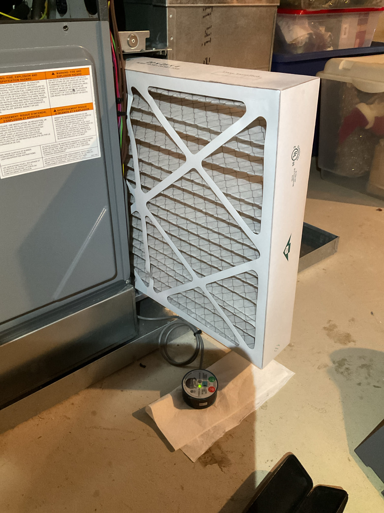 I arrived to the customers home to service their 6 yr old daikin 95% gas furnace system. 
I started with checking the air filter and found good , the filter size is 20x25x4 the customer supplies the filters. I checked all my electrical connections and voltages. I inspected and tested the  burners , flame sensor and the igniter. I water tested all tubing and hoses. I inspected the exhaust and fresh air pipe for restrictions and bellies. I inspected the inducer and the blower motor operation. I checked and tested for combustion and took temp rise splits at the return and the supply. Everything is running fine at this time of service. 

I cleaned and serviced the humidifier Honeywell bypass type humidifier with a #35 water panel. This was the cause of the water leak that tripped to wet switch. And ran a new 1/2 tubing for the humidifier to the pump. I collected for $367.55 original price was 451.70 she had a coupon for free diagnostic, I got approval from the office for the coupon. Paid b