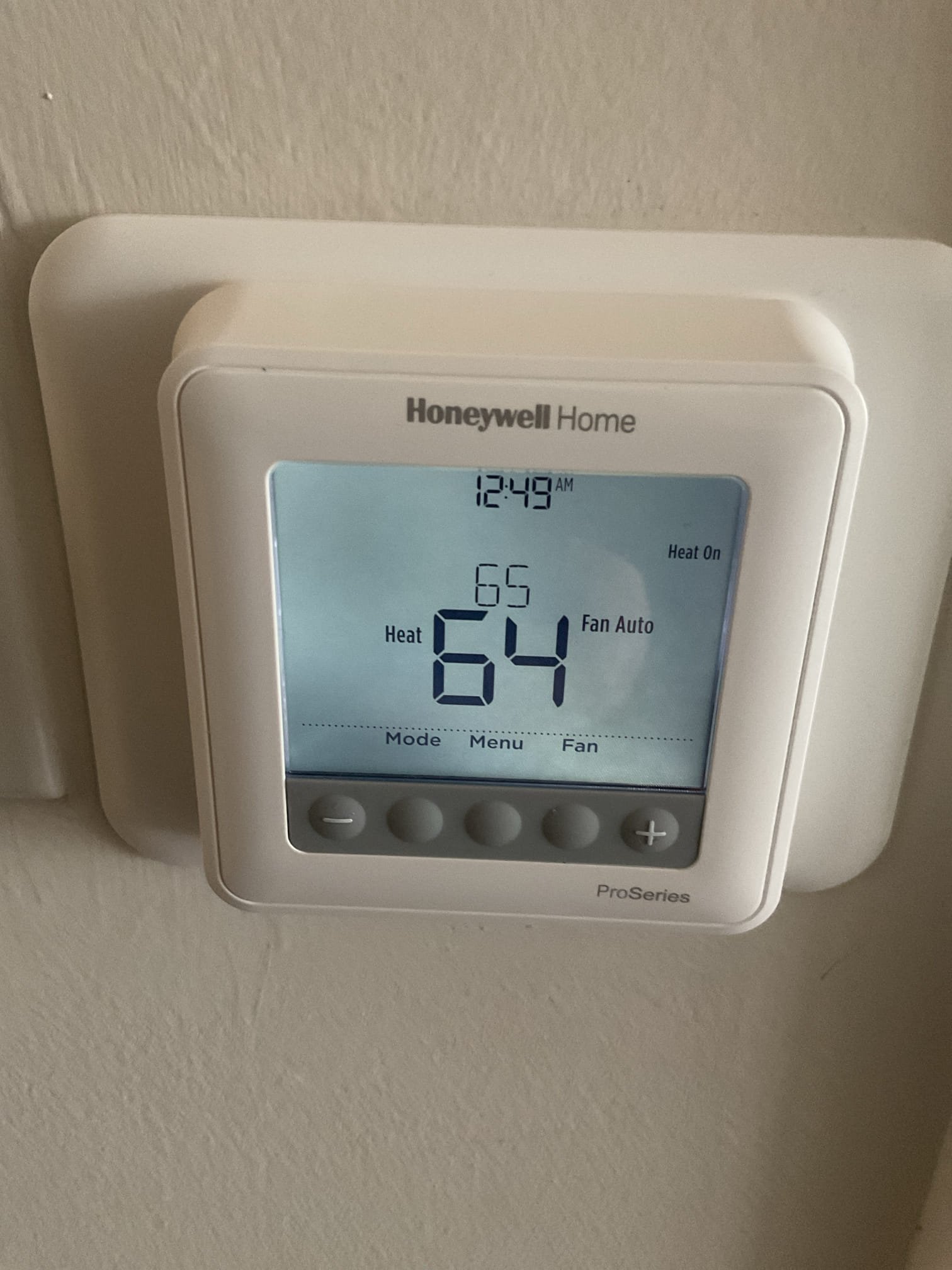 Fully assessed no heating situation. Found system was only putting out roughly 70 degrees supply air with return temp at 65 degrees. Hooked up gauges and found thru the wall heat pump system low on charge. Pressures were 233/43. The system is leaking refrigerant. They wanted to charge up system. Added 1 1/2 lbs 410a provided by the pointe. Pressures are now 276/87. Temperature rise is now 22 degrees. Do not know how long charge will last but heat pump is working at time of service. 