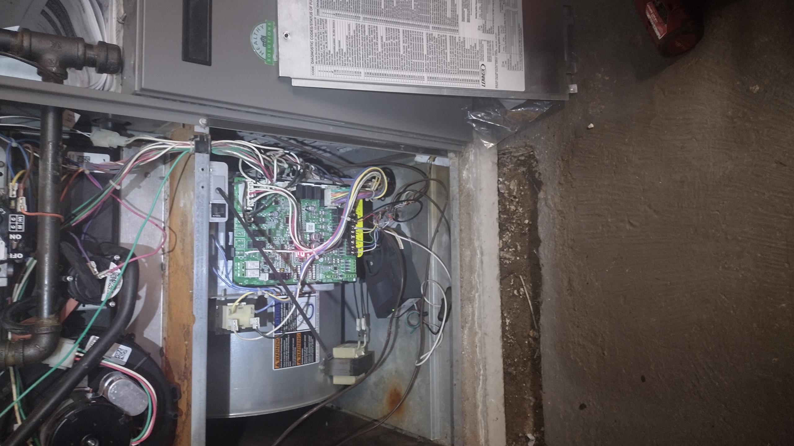 Luis 2-10-26 Replace OEM Furnace Control+Flame Sensor. Set up board to match existing heater. Test heater operation ok. Performed combustion test. Heater is now working correctly. Temperature inside house went from 53 F to 60F by the time I left. Customer had to leave the home prior, finishing up office to call customer to collect balance.
