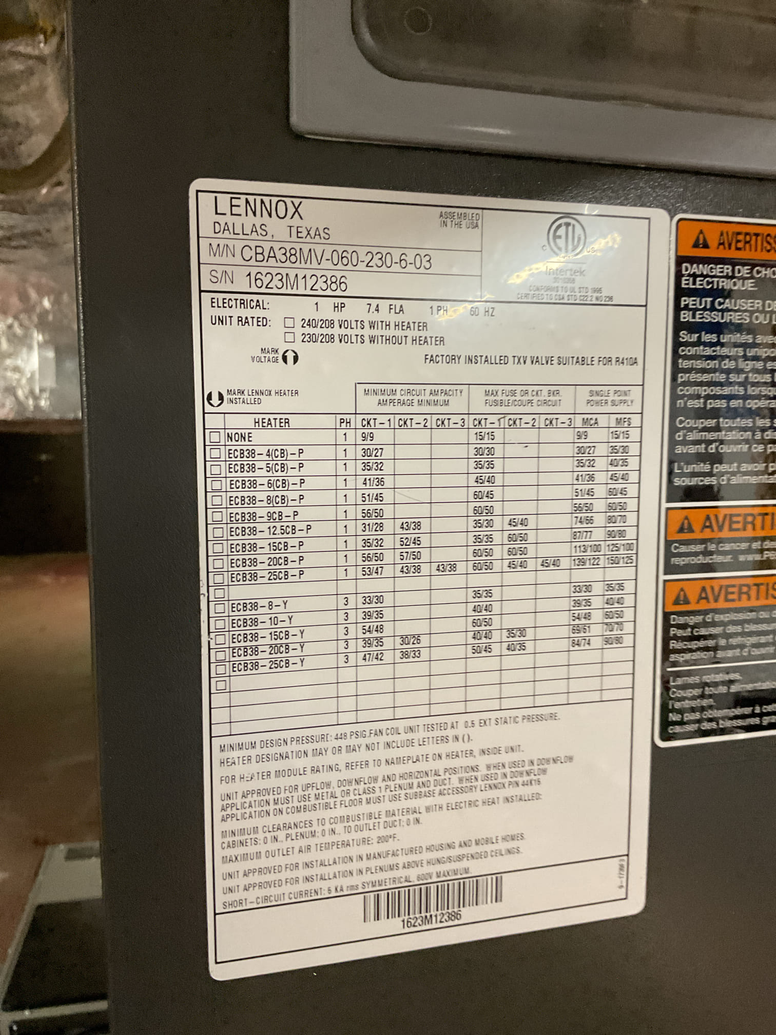 On arrival I looked at three heat pump systems for a peco assessment . All three systems are about a 1 year old and are Lennox heat pumps. I inspected all air filters and system operations . First floor system looks fine indoor and outdoor. Second floor crawlspace system looks fine, the ductwork in crawlspace may have some air leakage and the outdoor looks fine. Third floor crawlspace system the secondary pan looks like the original pan . It has holes in it and is cracked so if they ever have a water leak it could create an issue with water damage. The duct work is in bad shape and should be redone, it has a lot of air leakage, and the air filter is not very easy to access. All three systems are running and producing heat. I did talk with the customer about the third floor system , I did make her aware that it could create water damage and you will lose efficiency with the air leaking duct work . 