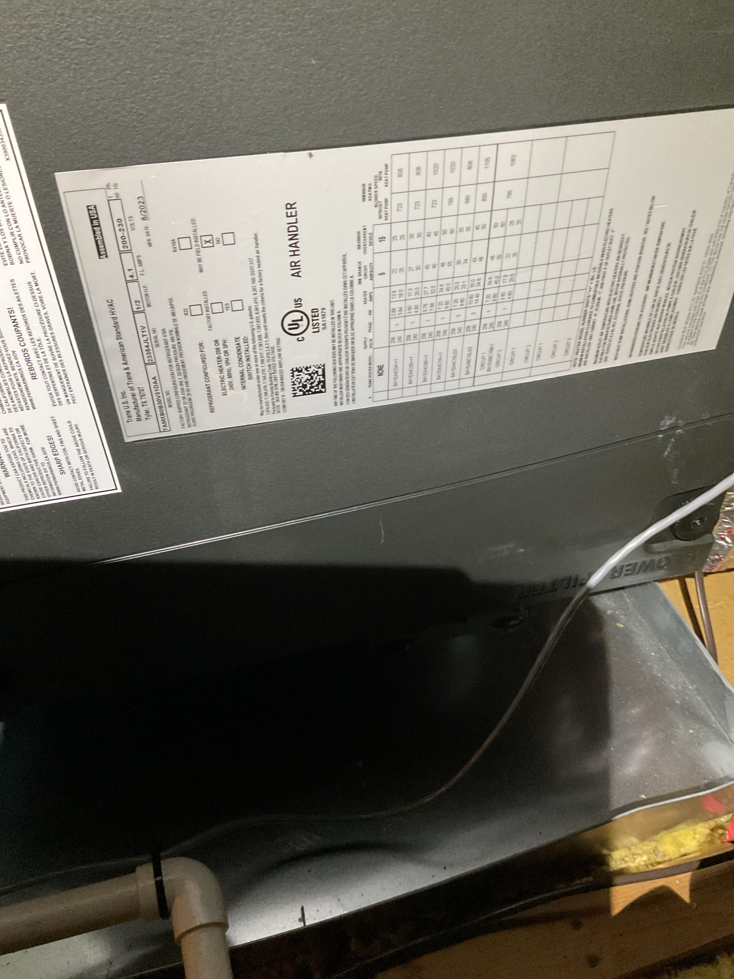 I Arrived to the customers home for a Trane heat pump check up on a 1 yr old system . I checked all electrical connections and voltages . I checked the air filter and found good  filter size is 20x20x1 . The customer changes his filter monthly . I Inspected the indoor coil and tested electric heat package. Took temp splits for the electric heat and blower motor amperage draws. I looked at the outdoor heat pump and tested for an outdoor btu output. Inspected the outdoor components and unit pressures. Everything is working fine at this time of service. 
I checked out the noise on the outdoor unit and everything sounded normal. Will check in the spring time. 