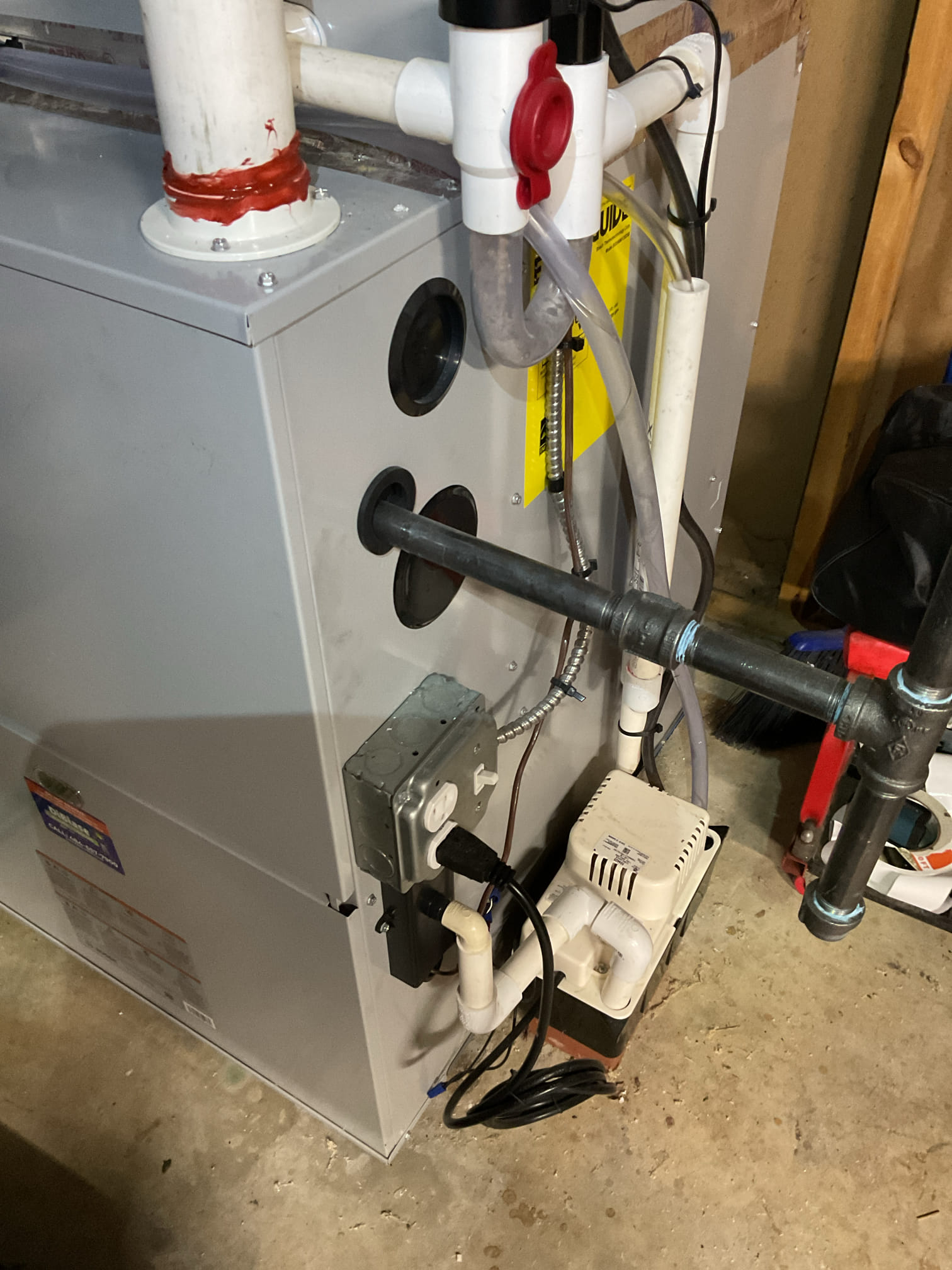 Replacement of vinyl tubing from humidifier to condensate pump 

2/12/26 Dan 

I arrived to the customers home to complete a humidifier service on their 600 humidifier, and run new half-inch clear tubing from the humidifier to the condensate pump. When completed I turned the system back on for heat and tested humidifier operation and checked proper pitch for water drainage . I collected for the remaining balance of $142.88 paid by credit card